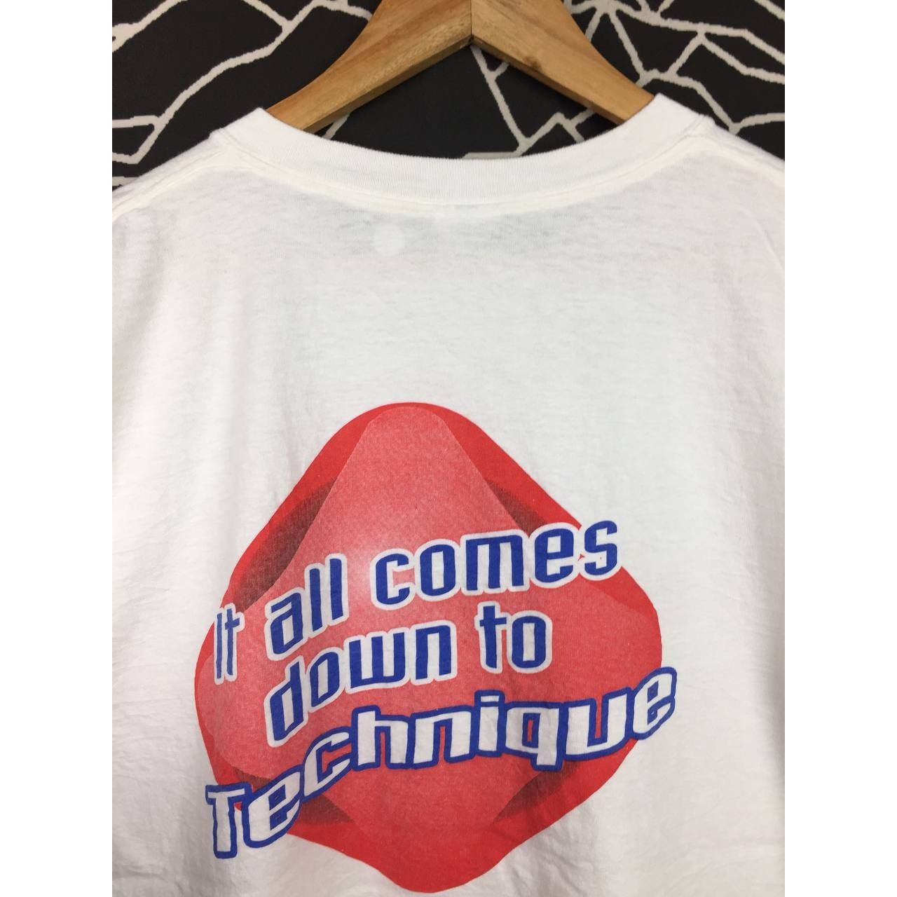 Vintage Vtg Y2K Butler Gum Toothbrush I Love My Technique Promo Tee Size US XL / EU 56 / 4 - 3 Thumbnail