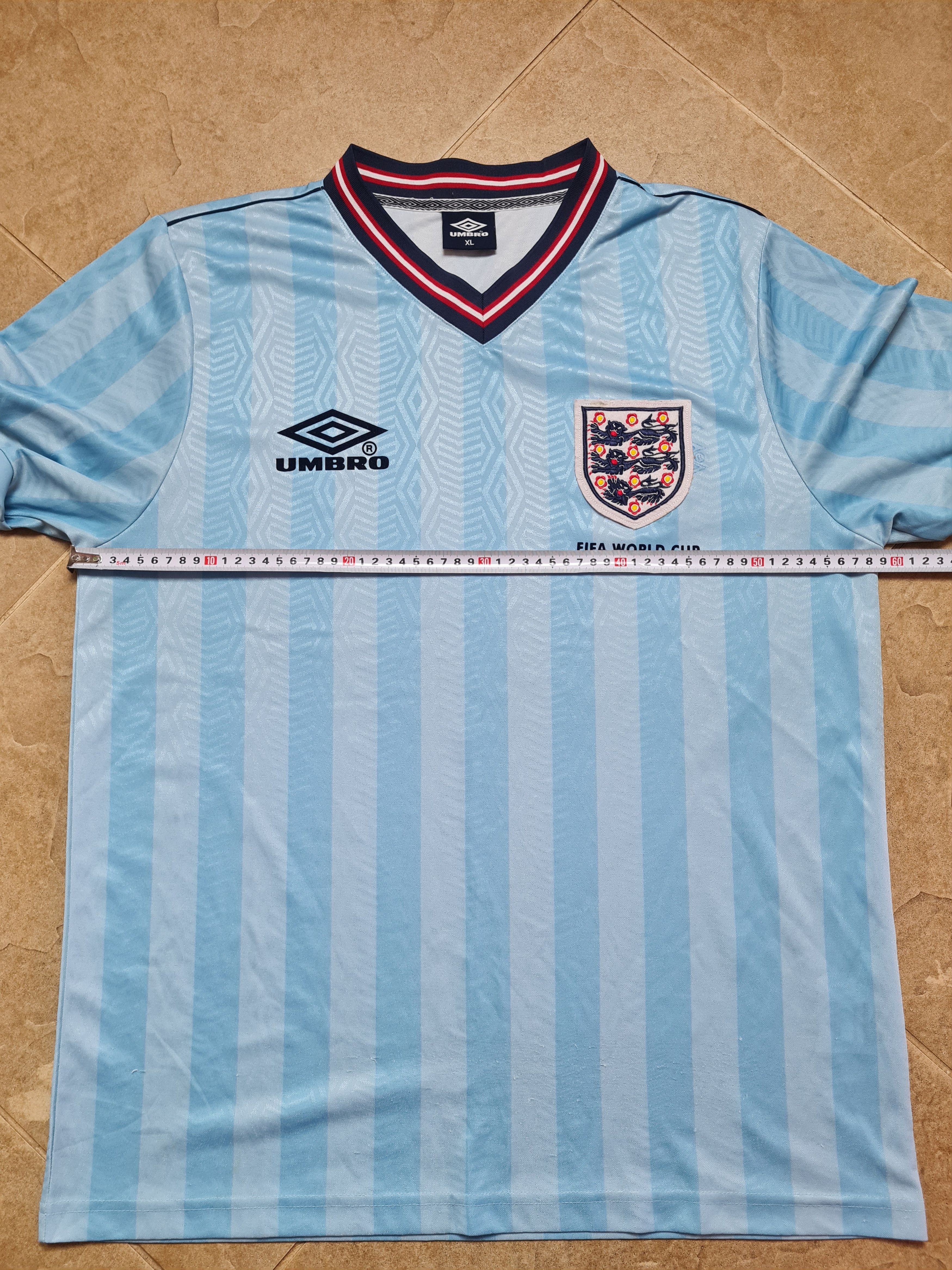 Umbro England 1986 Retro Third Football Shirt Mexico '86 World Cup Size US XL / EU 56 / 4 - 8 Thumbnail
