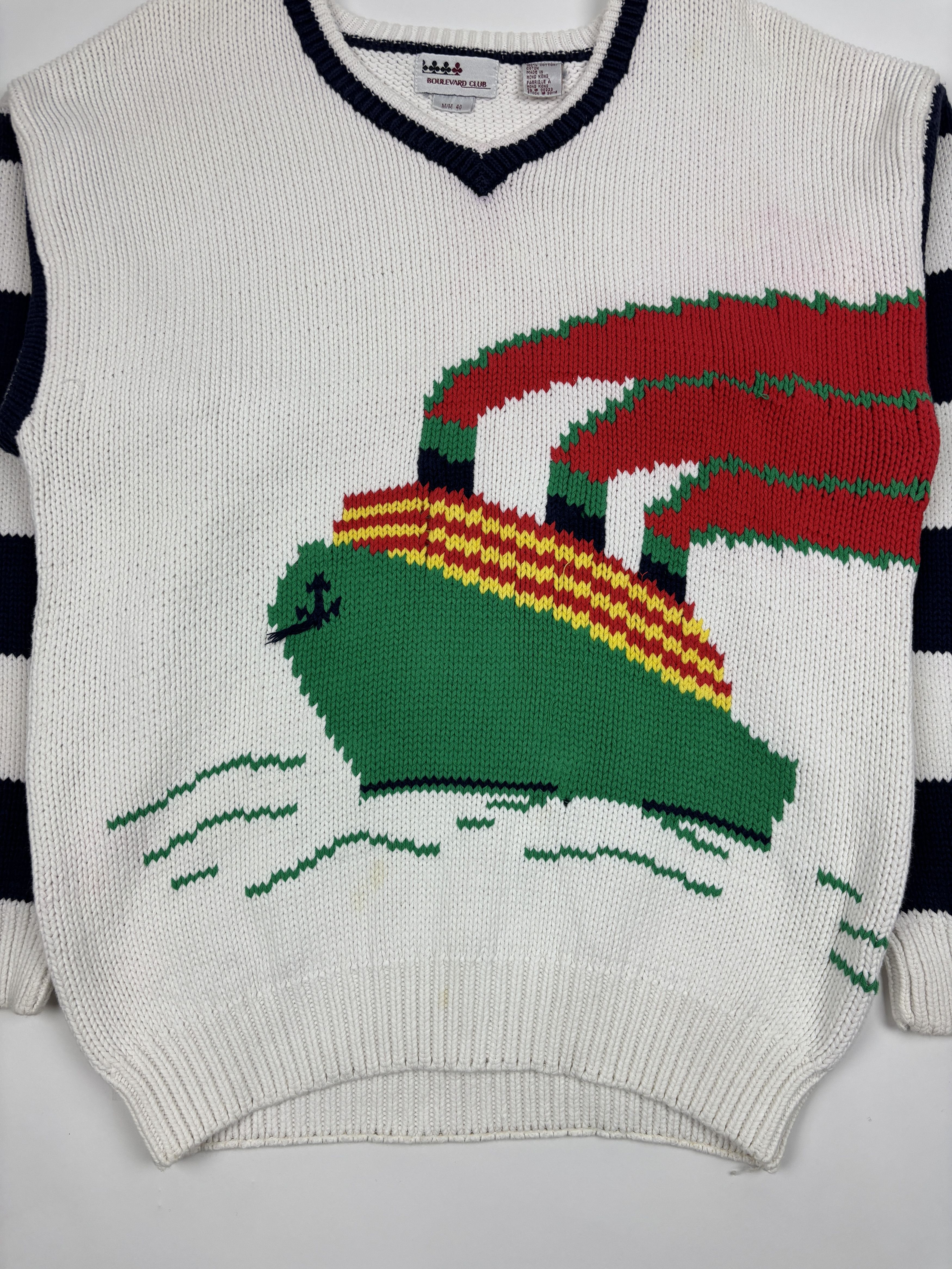Vintage Vintage Sailboat Knit Sweater Size US M / EU 48-50 / 2 - 4 Thumbnail