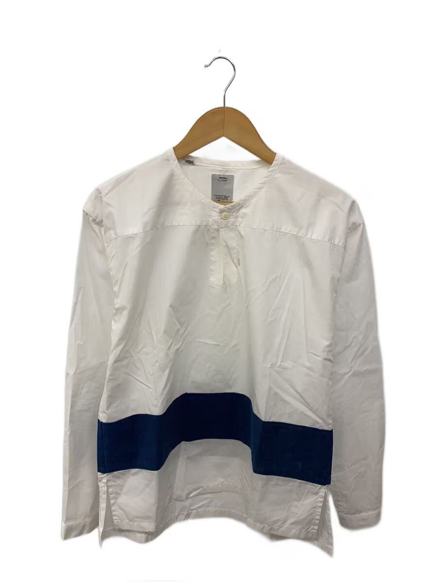 Visvim Collarless Long Sleeve Shirt Size US S / EU 44-46 / 1 - 1 Thumbnail