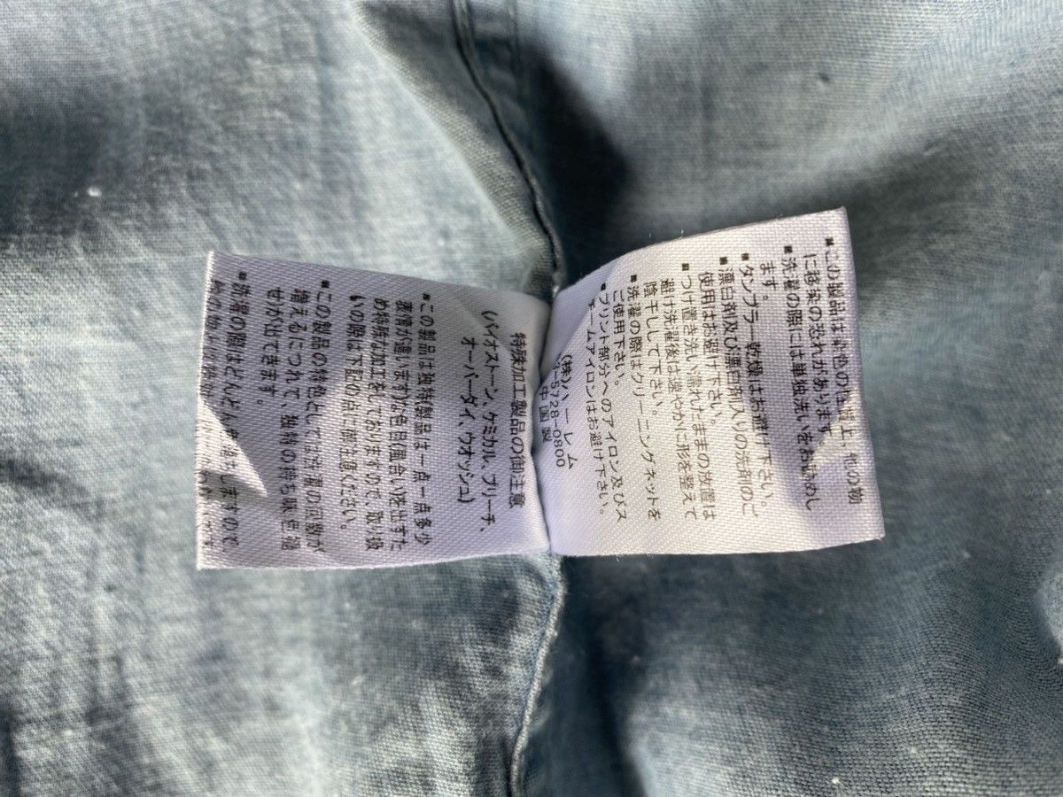 Designer GHOST OF HARLEM Light Blue Script Denim Shirt Size US L / EU 52-54 / 3 - 8 Thumbnail