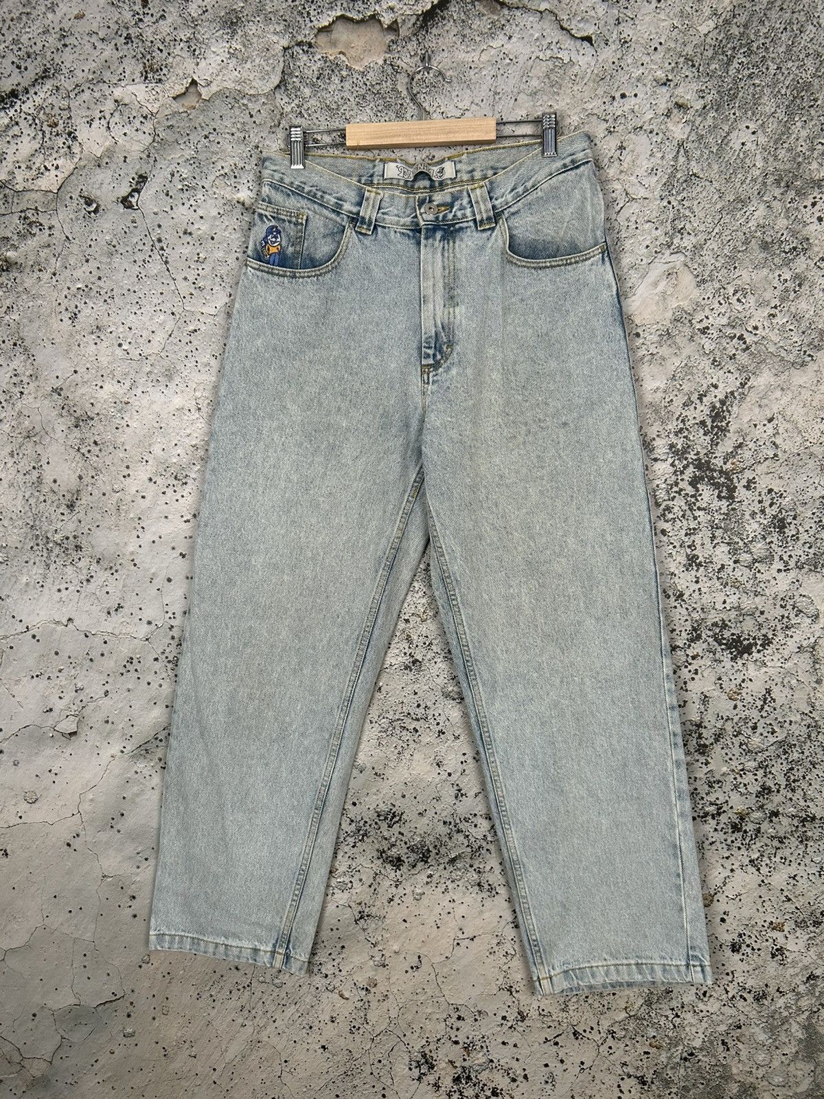 Polar Skate Co. Polar Skate Co Light Blue Skateboarding Baggy Denim Pants Size US 30 / EU 46 - 1 Thumbnail