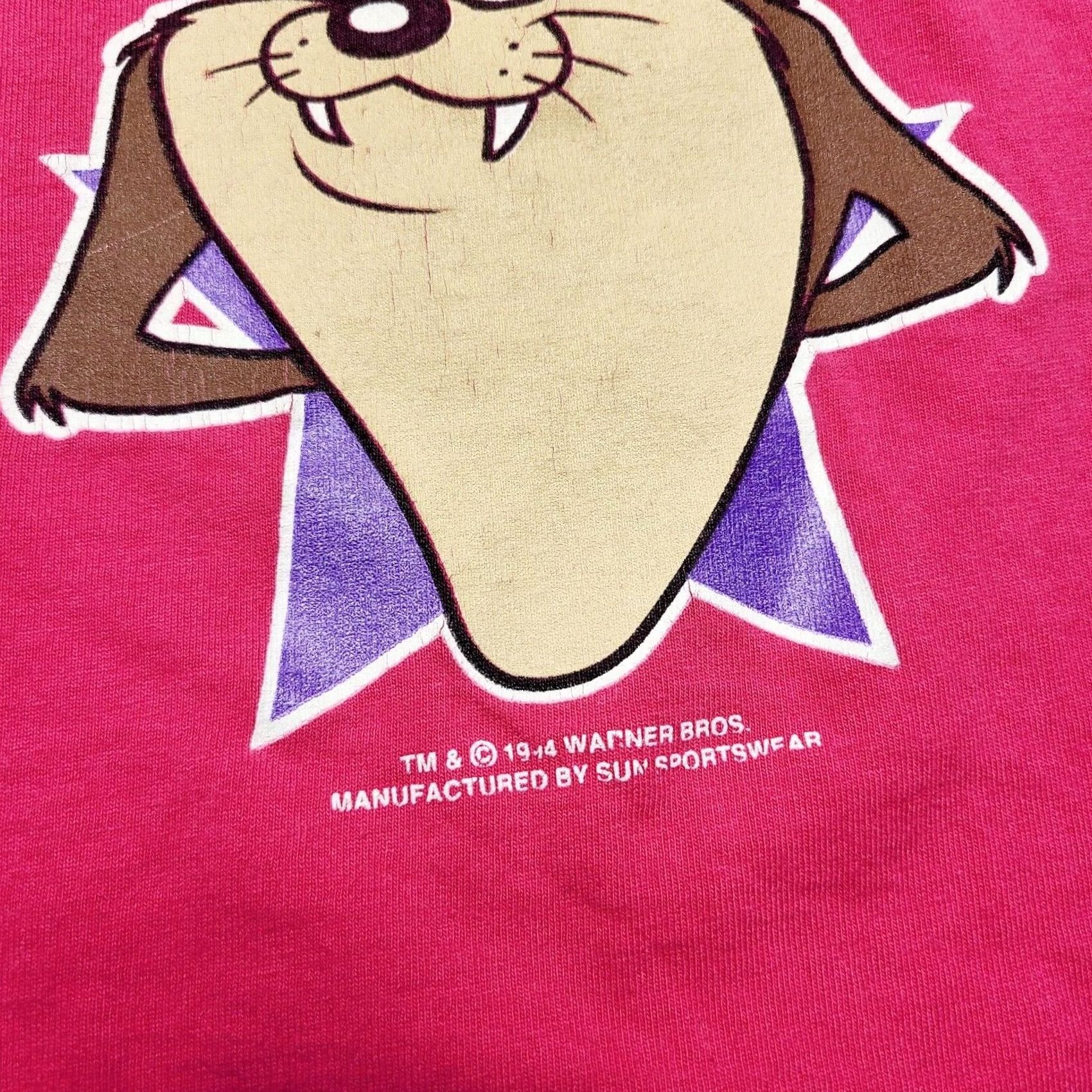 Vintage VINTAGE 1994 LOONEY TUNES Characters T-Shirt Sun Women's 2XL Taz Size XXL / US 16-18 / IT 52-54 - 3 Thumbnail