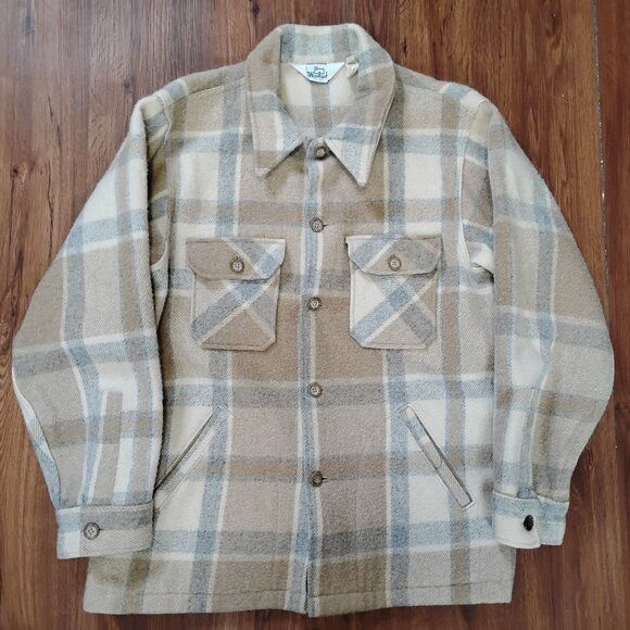 Woolrich Woolen Mills Vintage 60s Woolrich Shirt Jacket Shacket Mackinaw Cruiser Size US XL / EU 56 / 4 - 2 Thumbnail