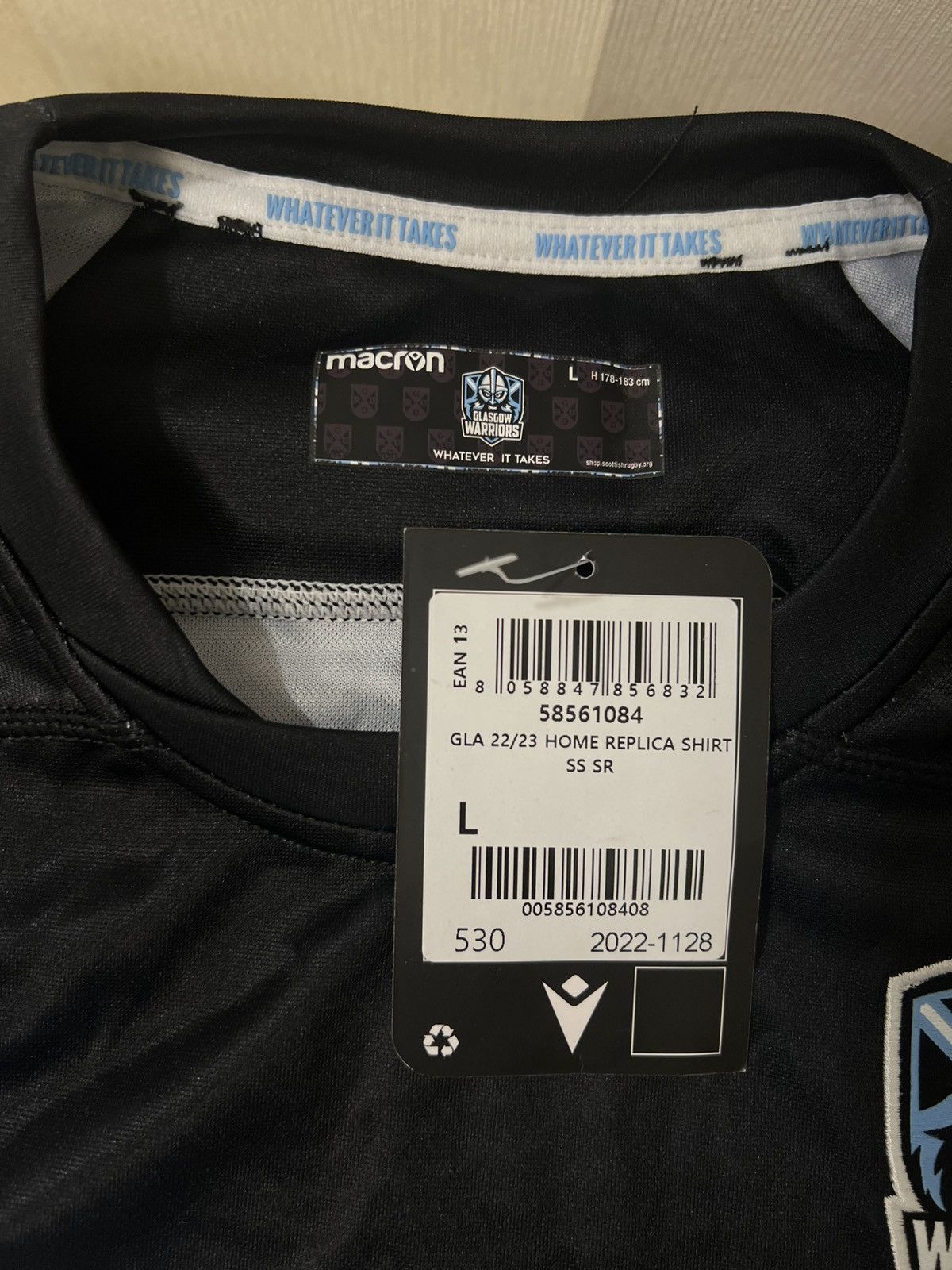 Macron Glasgow Warriors Home Rugby Shirt 20/21 Size US L / EU 52-54 / 3 - 6 Thumbnail