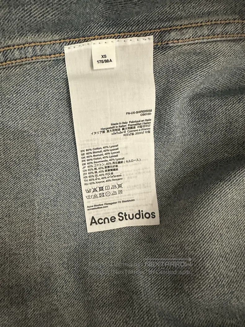 Acne Studios Acne Studio Splatter-Painted Denim Jacket Size US XS / EU 42 / 0 - 7 Thumbnail
