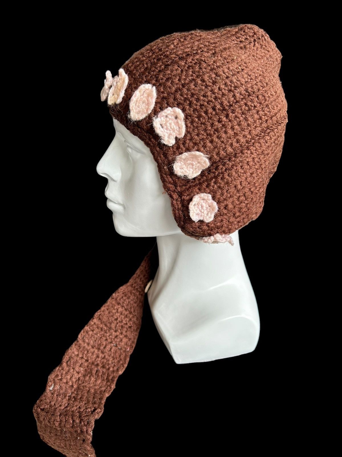 Japanese Brand × Kapital × Vintage Hippies style Crochet Knitted Handmade Long Beanie Hats Size ONE SIZE - 5 Thumbnail