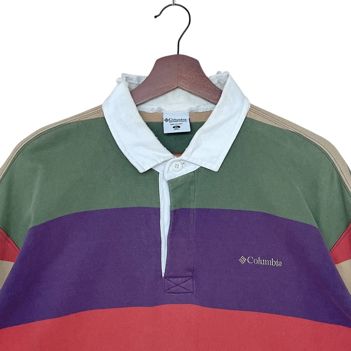 Columbia × Vintage Vintage Brand Columbia Stripe Rugby Shirt 2000s Size US XL / EU 56 / 4 - 7 Thumbnail