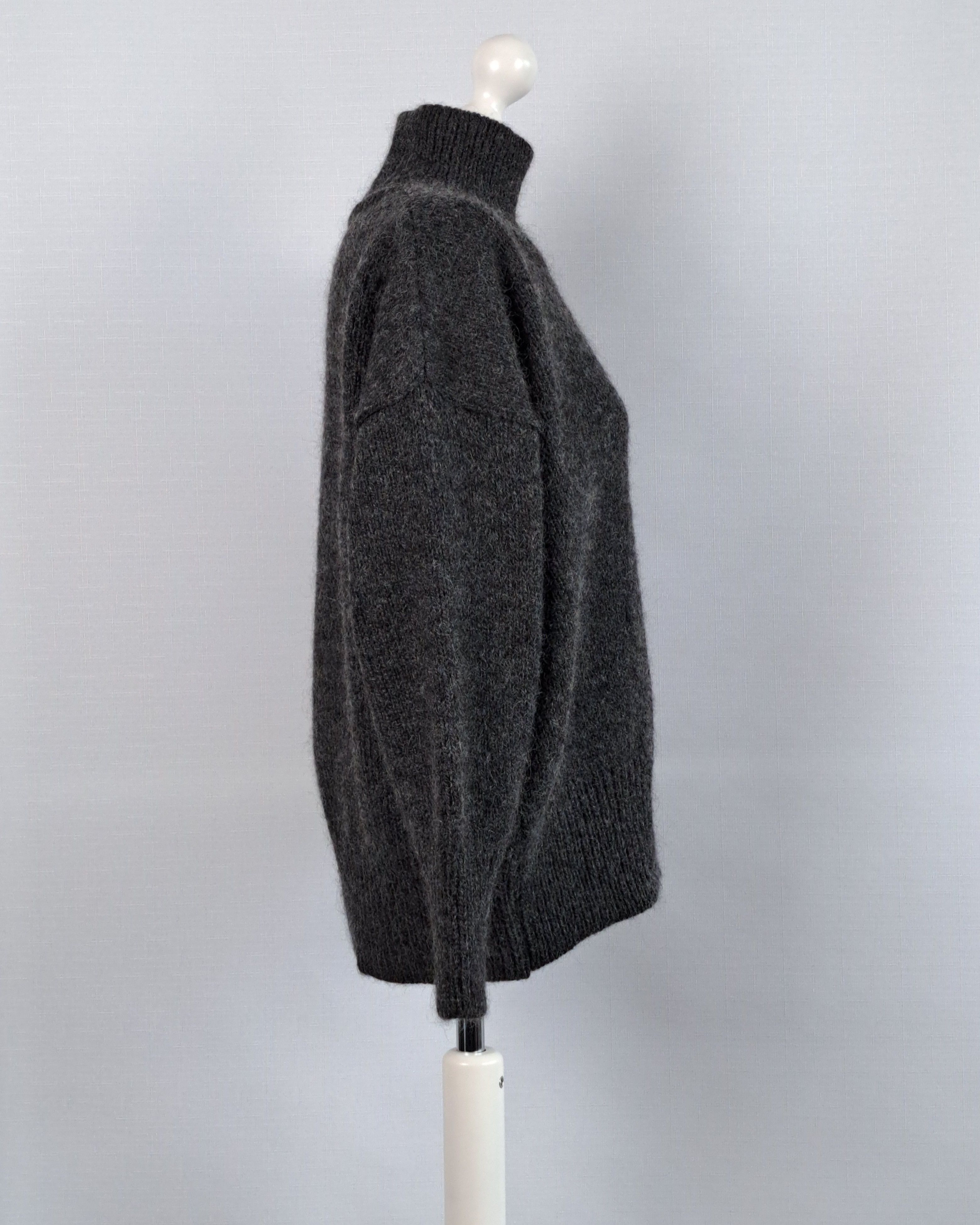 Designer SKALL STUDIO Issy knit sweater in dark gray. Size XS / US 0-2 / IT 36-38 - 4 Thumbnail