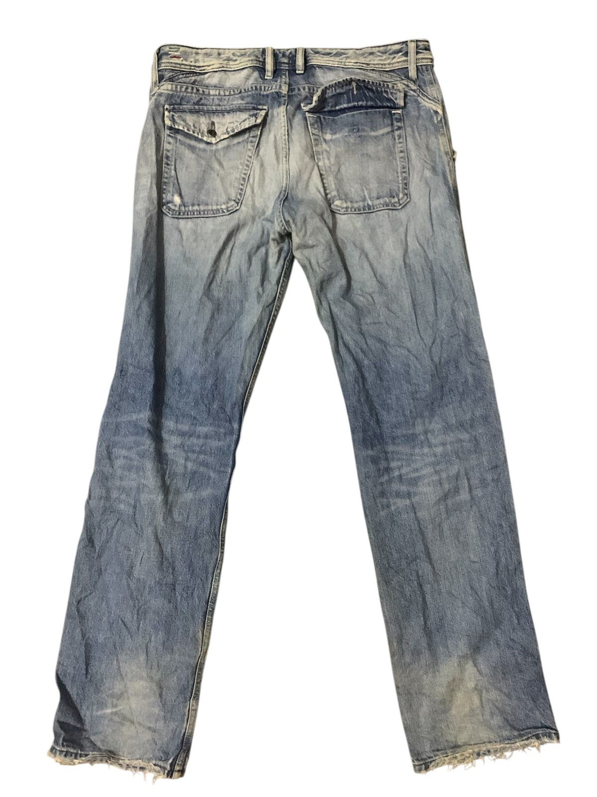 Diesel Diesel Loiku Distressed Flare Denim Jeans Size US 34 / EU 50 - 2 Thumbnail