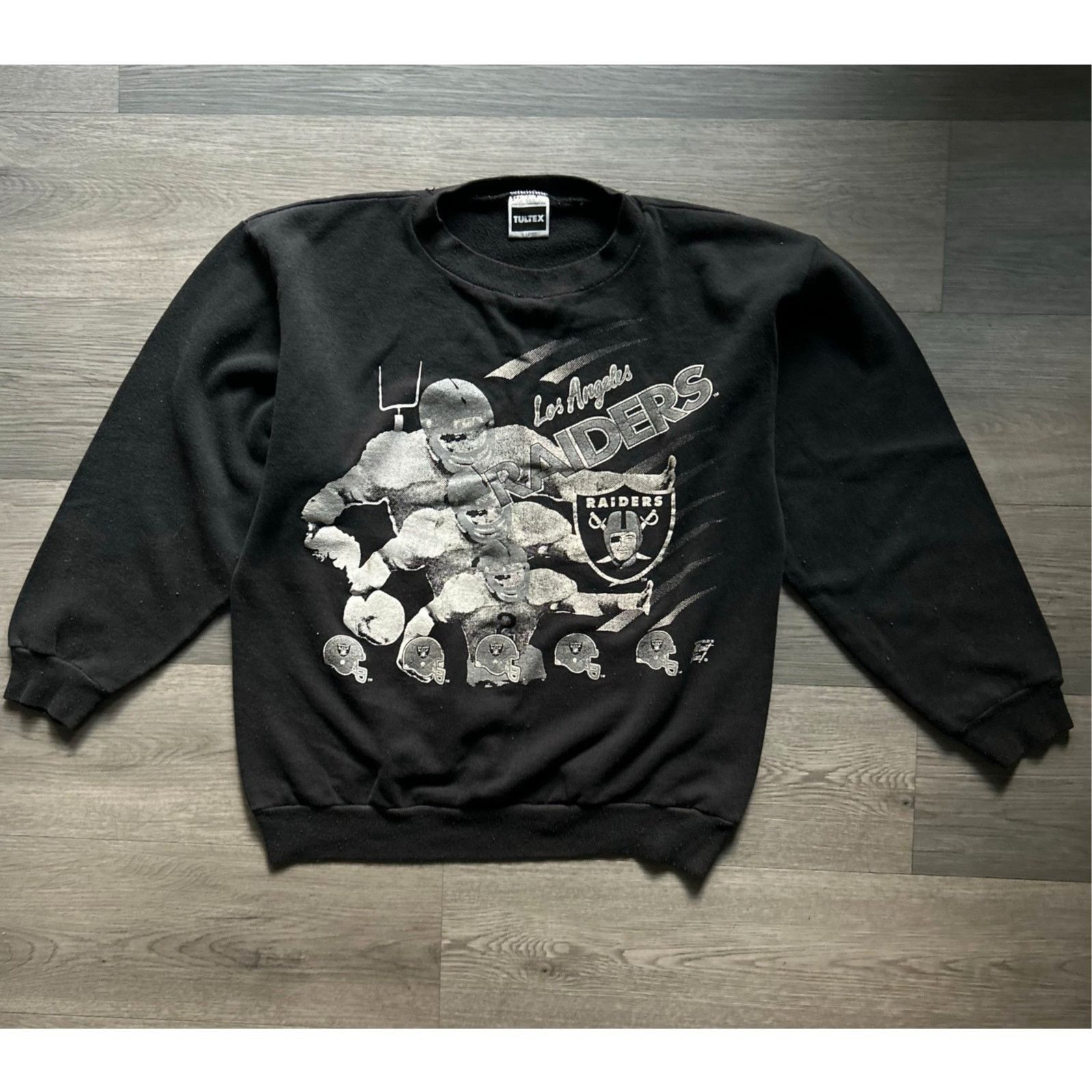 Tultex Vintage 90s Tultex Los Angeles Raiders football Sweatshirt Size US L / EU 52-54 / 3 - 2 Thumbnail