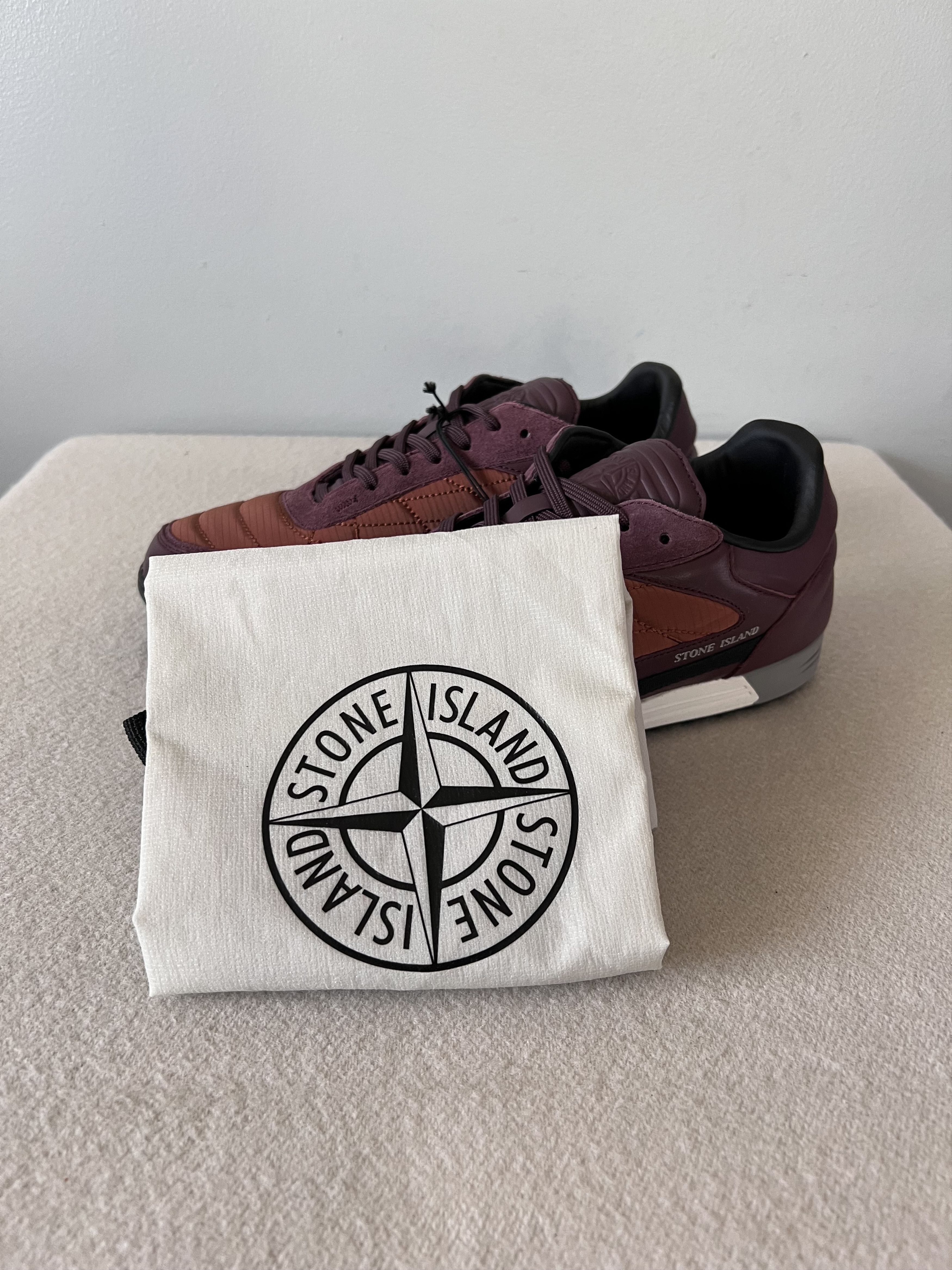 Stone Island Stone Island Football Sneakers in Burgundy Size US 7 / EU 40 - 8 Thumbnail
