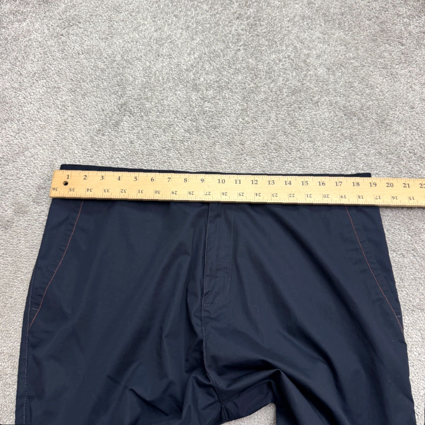 Vintage Unbranded Chino Pants Mens 38x25 Navy Blue Straight Leg Flat Front Casual Work Size US 38 / EU 54 - 7 Thumbnail