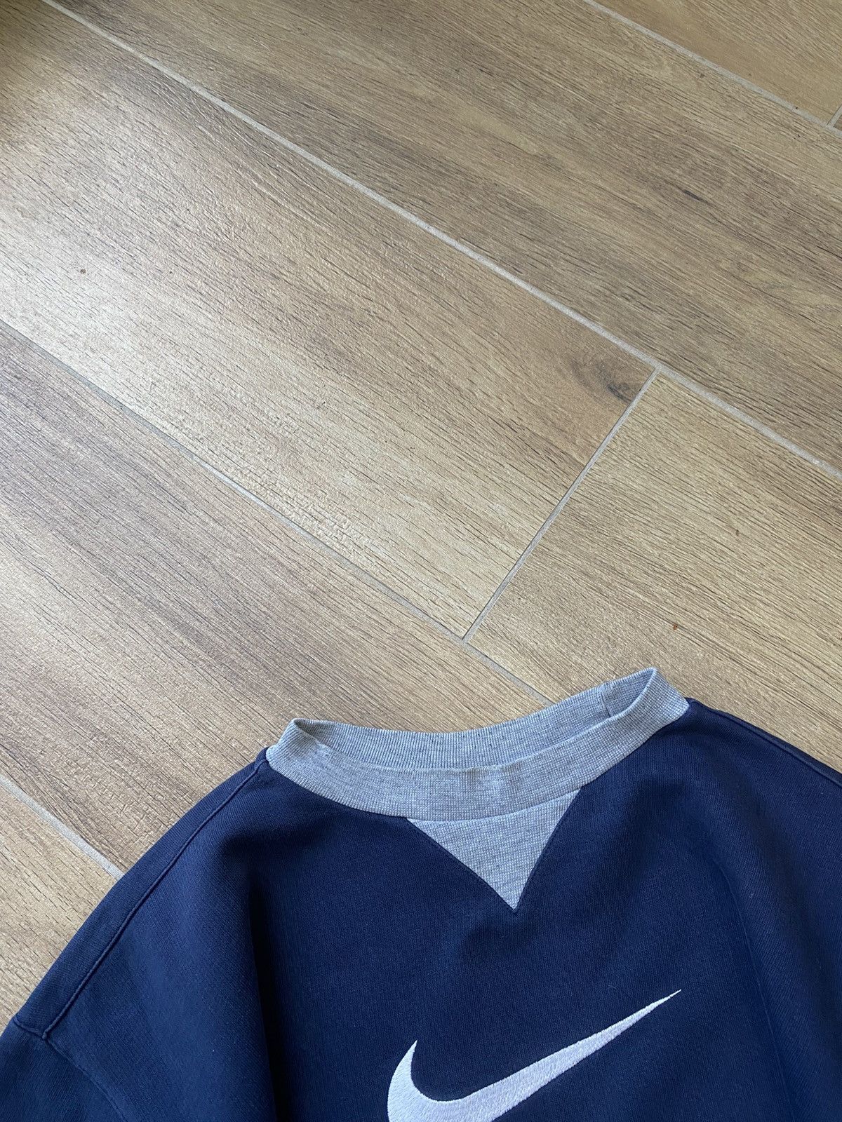 Nike Nike Vintage Sweatshirt Boxy Big Swoosh Avant Garde Drill Size US M / EU 48-50 / 2 - 6 Thumbnail