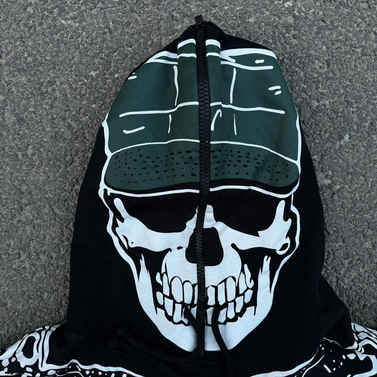 Vetements Vetements SS19 Marine Skull Soldier Gimp Hoodie Sz. S Size US S / EU 44-46 / 1 - 3 Thumbnail