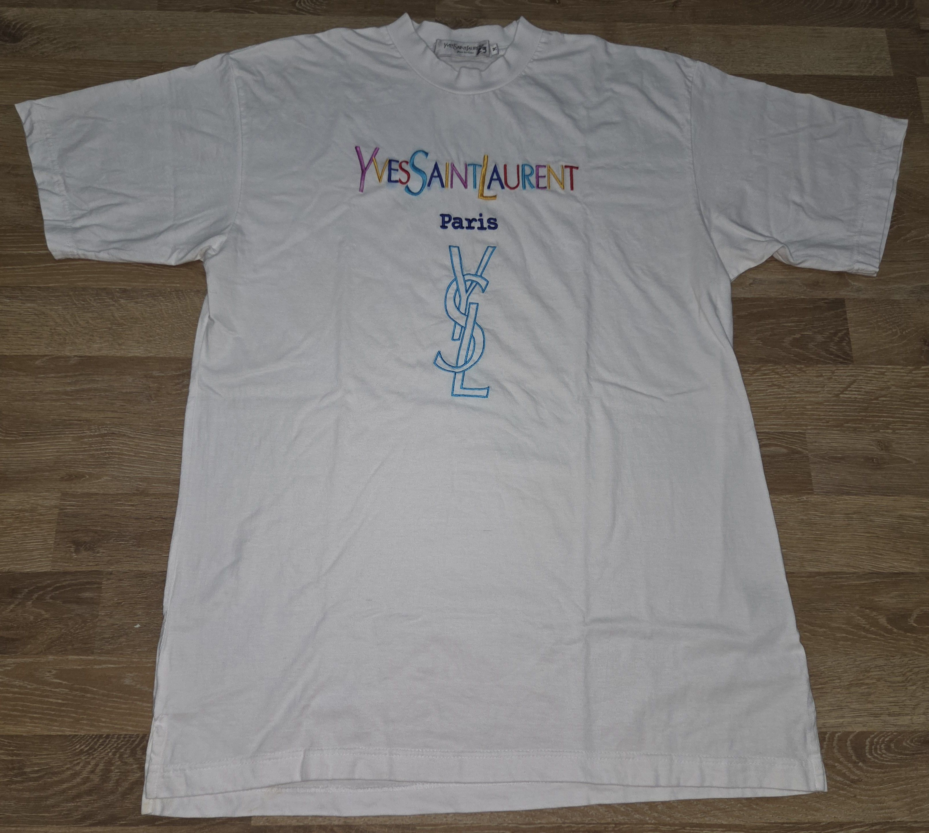 Long Sleeve Mens Shirts Yves Saint Laurent T Shirt Vintage