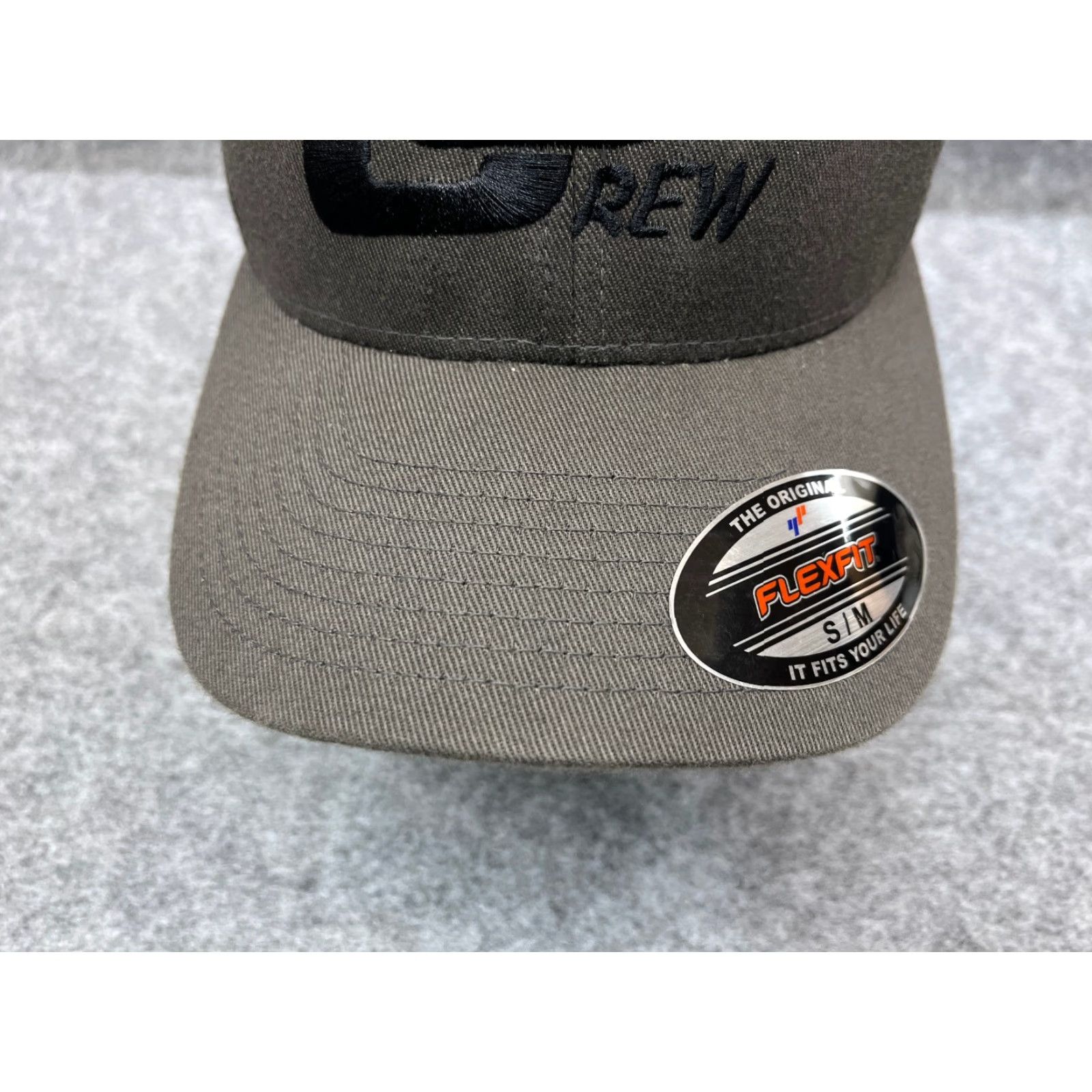 Port Authority Port Authority Camo Hat Cap Fitted Adult Medium Gray Cotton Polyester Knit Blend Mens Baseball Cap Size ONE SIZE - 3 Thumbnail