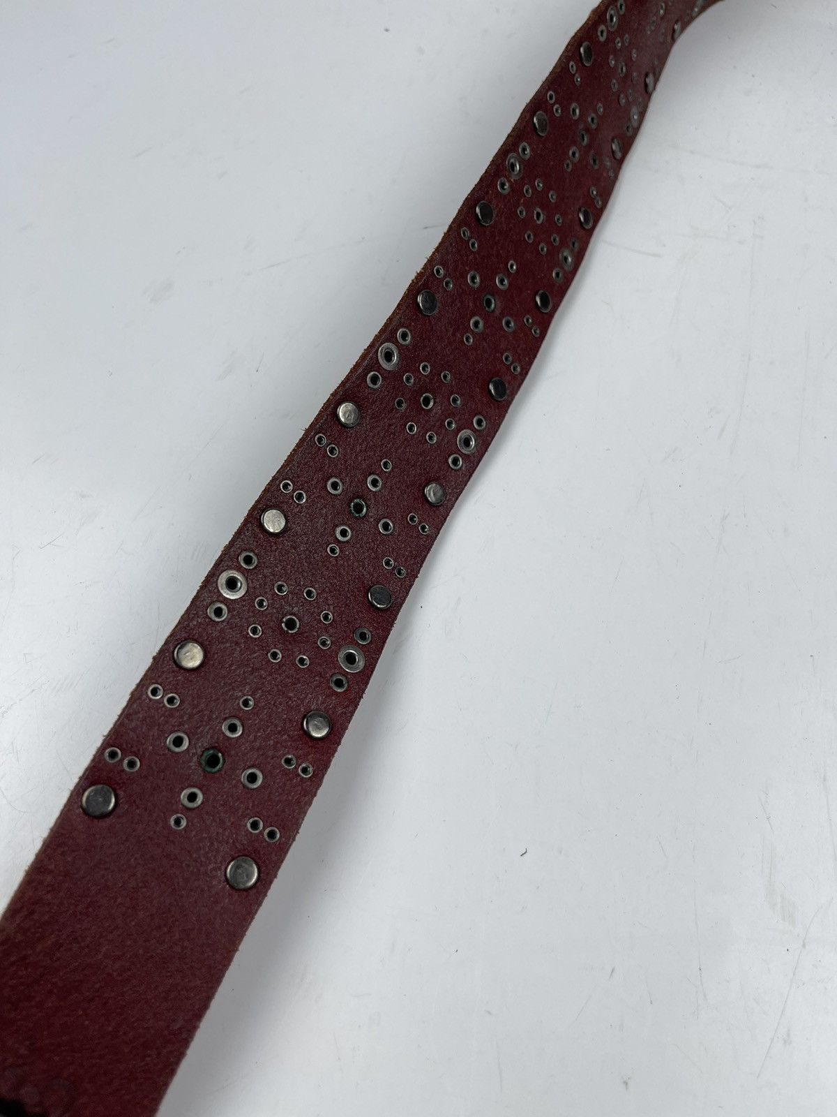 Japanese Brand studded leather belt tc4 Size 36 - 9 Thumbnail