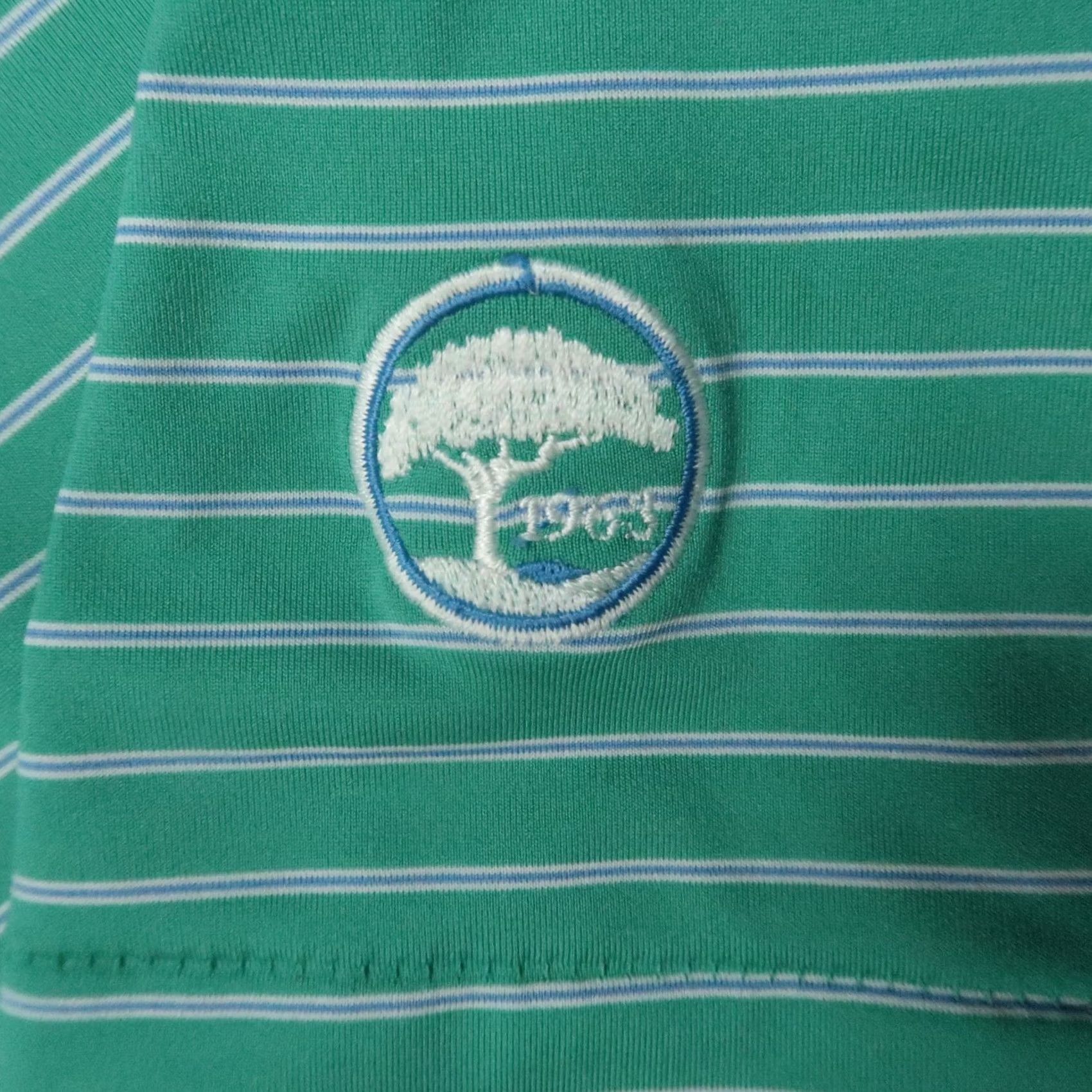 Peter Millar VINTAGE Peter Millar Shirt Mens XL Green Striped Polo Exercises? (Note: No additional text allowed) Size US XL / EU 56 / 4 - 4 Thumbnail