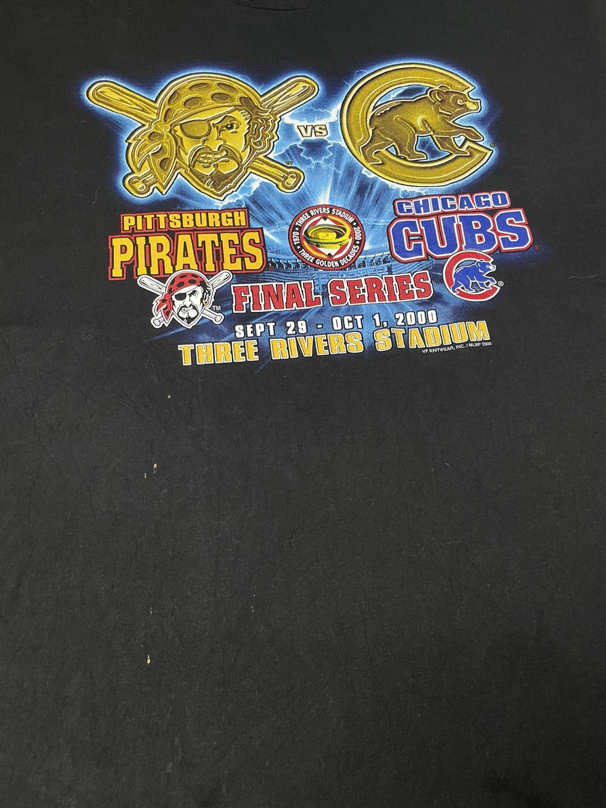 MLB × Salem Sportswear × Vintage Vintage MLB Pirates Vs Cubs Shirt Size US XL / EU 56 / 4 - 3 Thumbnail