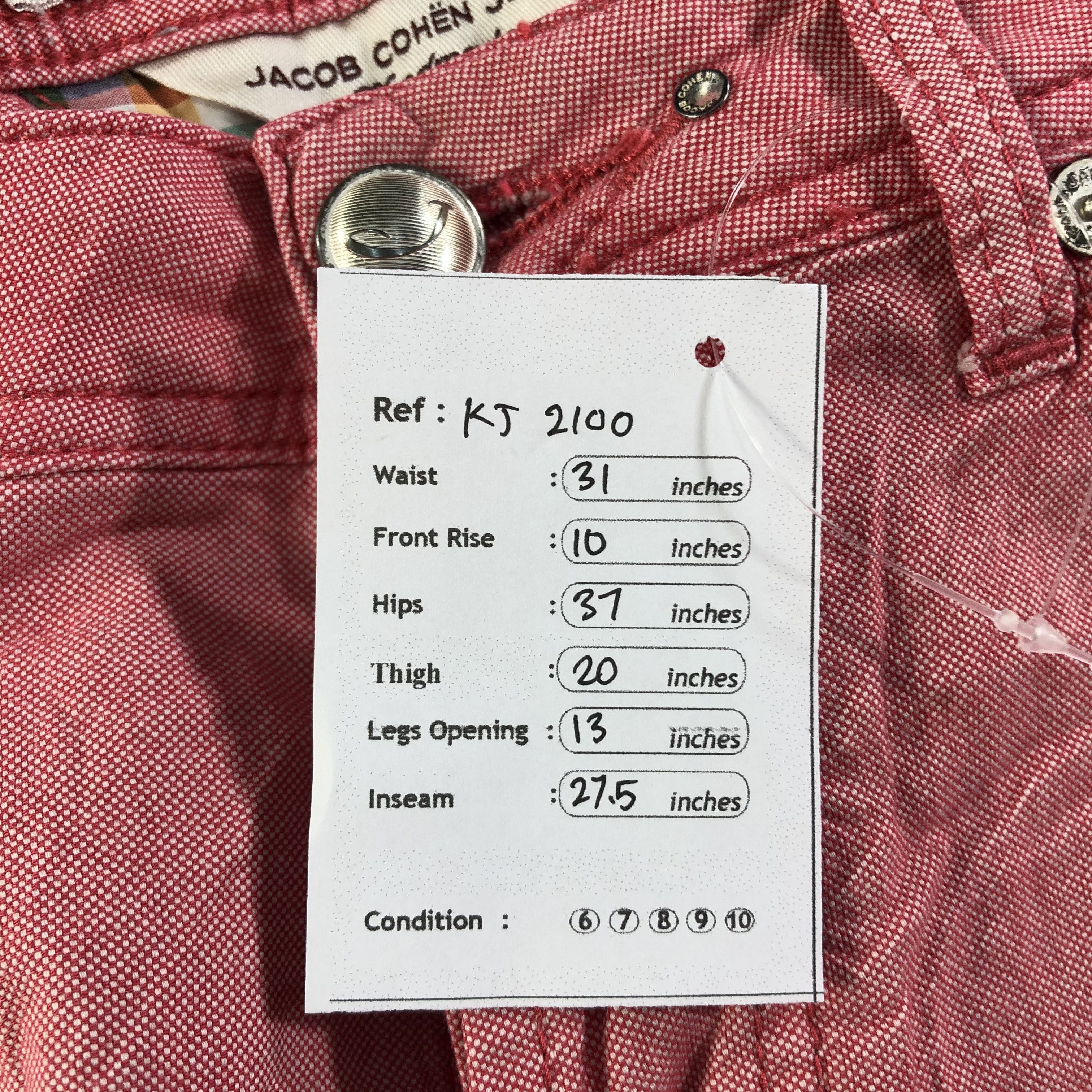 Jacob Cohen Jacob Cohen Pink Handmade Jeans KJ2100 Size 30" / US 8 / IT 44 - 12 Thumbnail