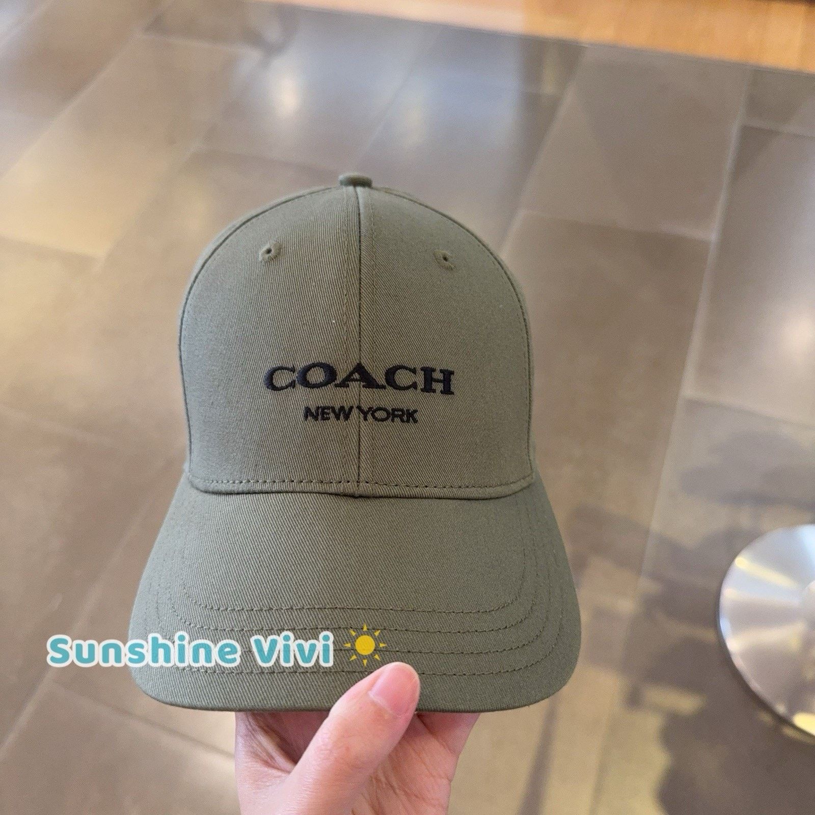 Coach NWT Coach Embroidered Baseball Hat Military Green CH409 m/l Size ONE SIZE - 1 Thumbnail