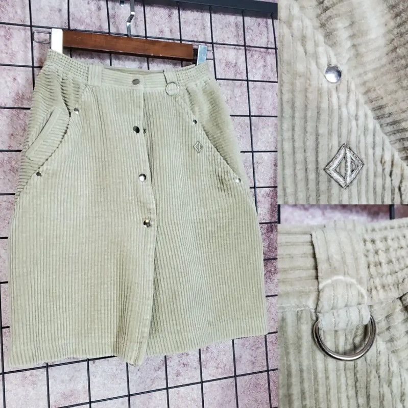 Dior Dior Gray Cotton Embroidered Skirt 0089 Size 28" / US 6 / IT 42 - 1 Thumbnail