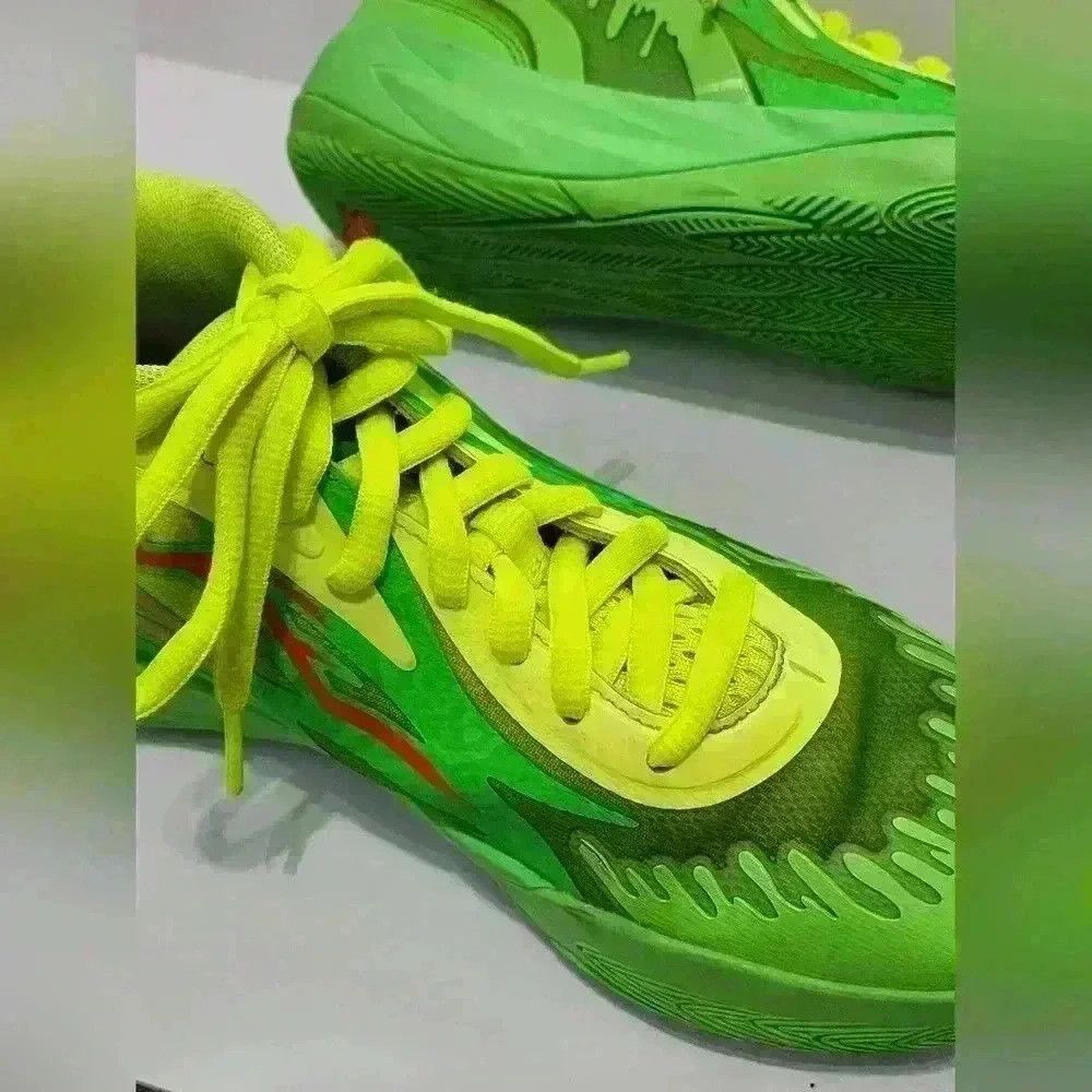 Puma × Sneakerboy Puma LaMelo Ball Nickelodeon Lace-Up Slime Lime Green Kicks Size US 6 / EU 39 - 9 Thumbnail
