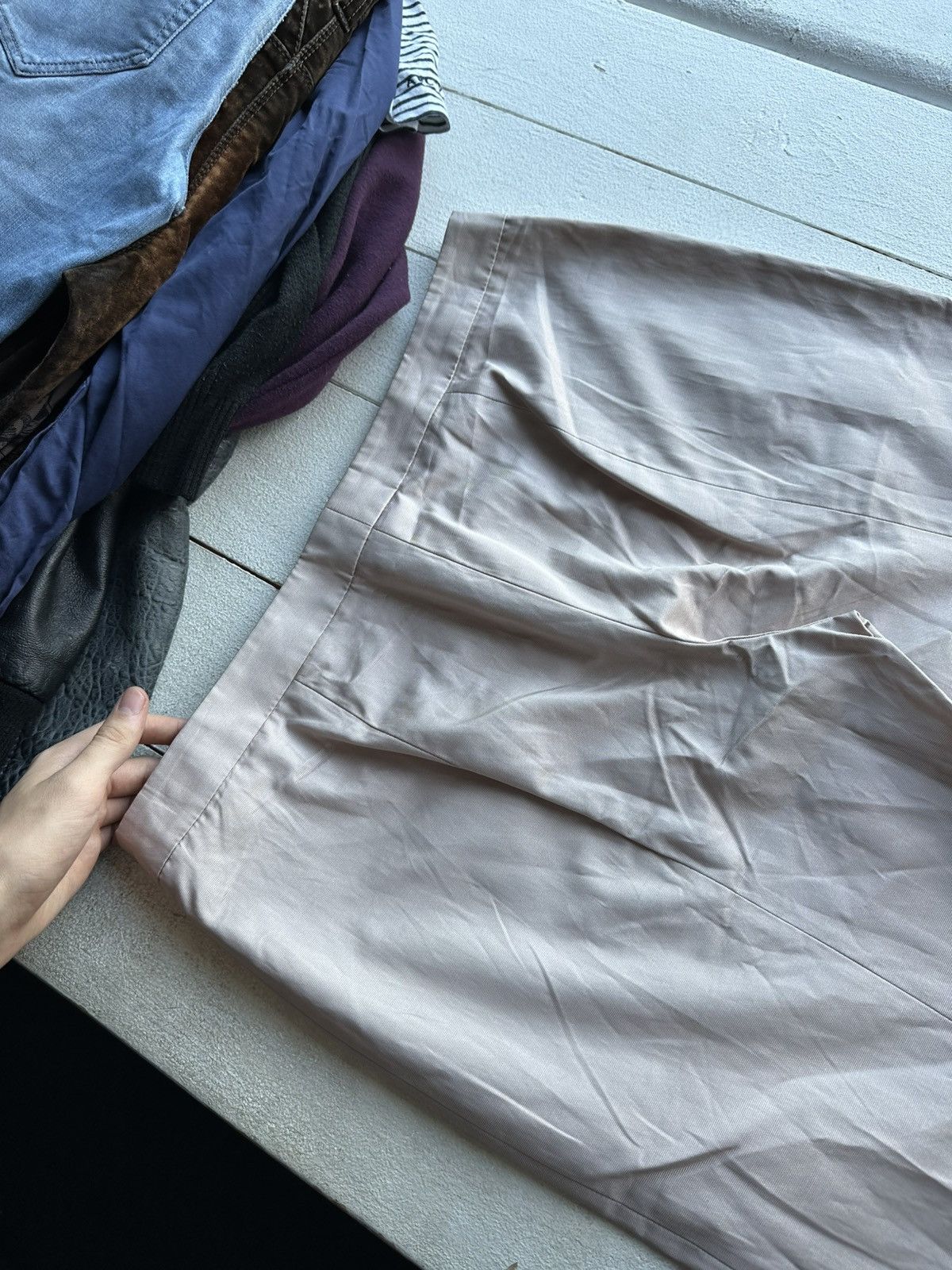 Gianfranco Ferre 🚨Vintage Y2K GIANFRANCO FERRE Pants LUXURY BEIGE/PINK Size 34" / US 12 / IT 48 - 6 Thumbnail