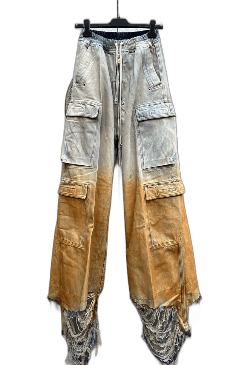 Rick Owens rick owens double cargo wide leg pants Size 24" / US 00 / IT 34 - 1 Thumbnail