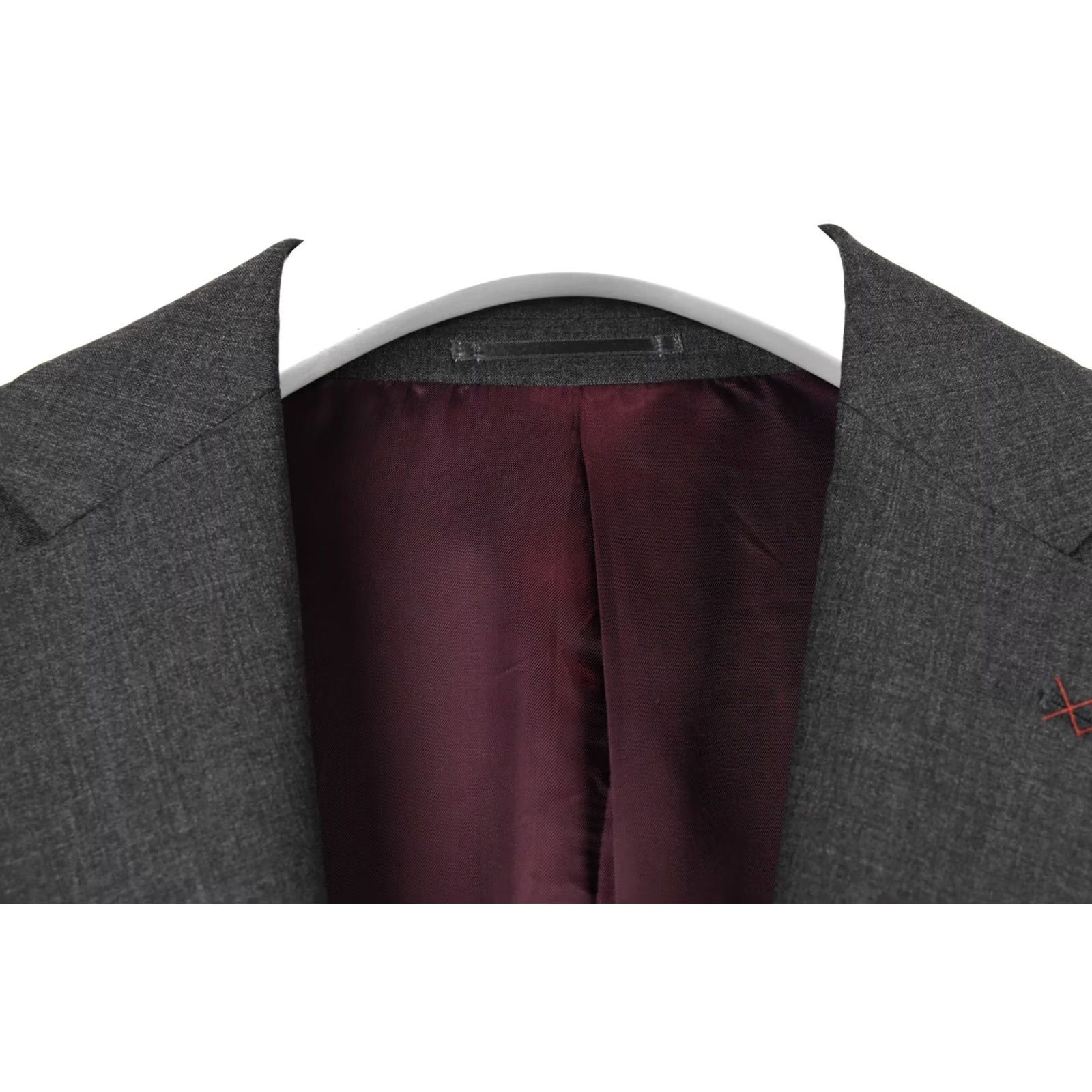 Suitsupply Suitsupply Lazio Suit Men's XL / W42 Single Breasted Wool Notch Lapel 2 in 1 Grey, 2 Piece, Regular Fit Mens Size 46R - 6 Thumbnail