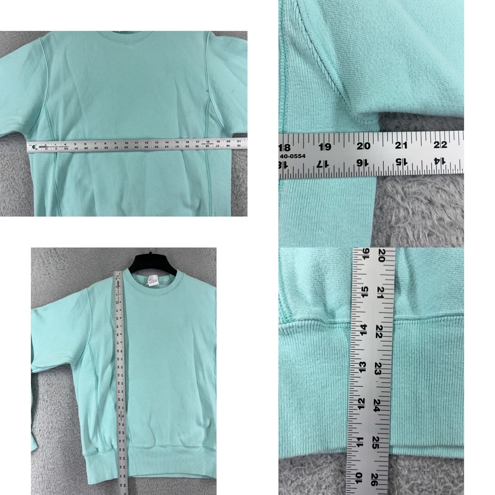 Champion VINTAGE Champion Sweater Womens Small Green Reverse Weave Crew Neck Stains Cotton Blend Jersey Logo Pullover Sports 90s Womens Size S / US 4 / IT 40 - 8 Thumbnail