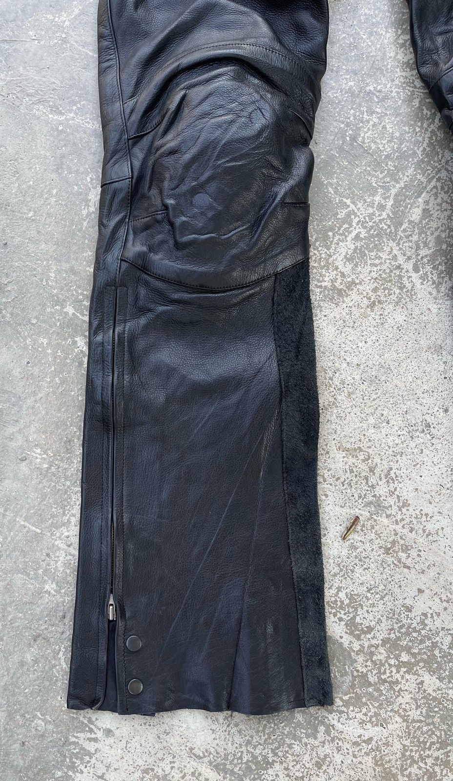 14th Addiction 🔥Vtg Henly Begins by Daytona Genuine Leather Bootcut Pants Size US 31 - 3 Thumbnail
