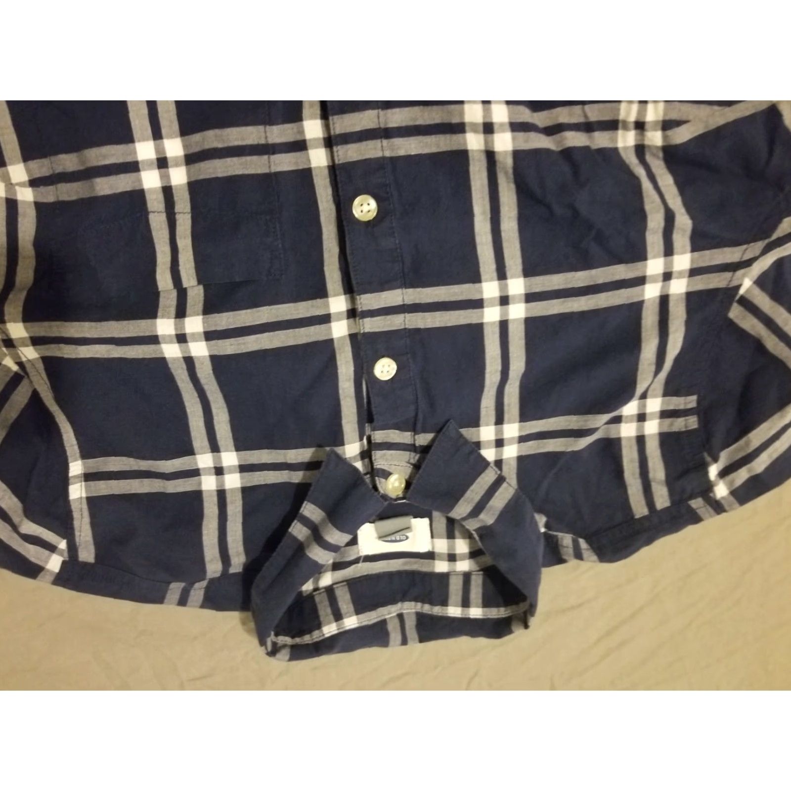 Old Navy VINTAGE Old Navy Shirt Womens Medium Blue Cotton Blouse Size M / US 6-8 / IT 42-44 - 4 Thumbnail