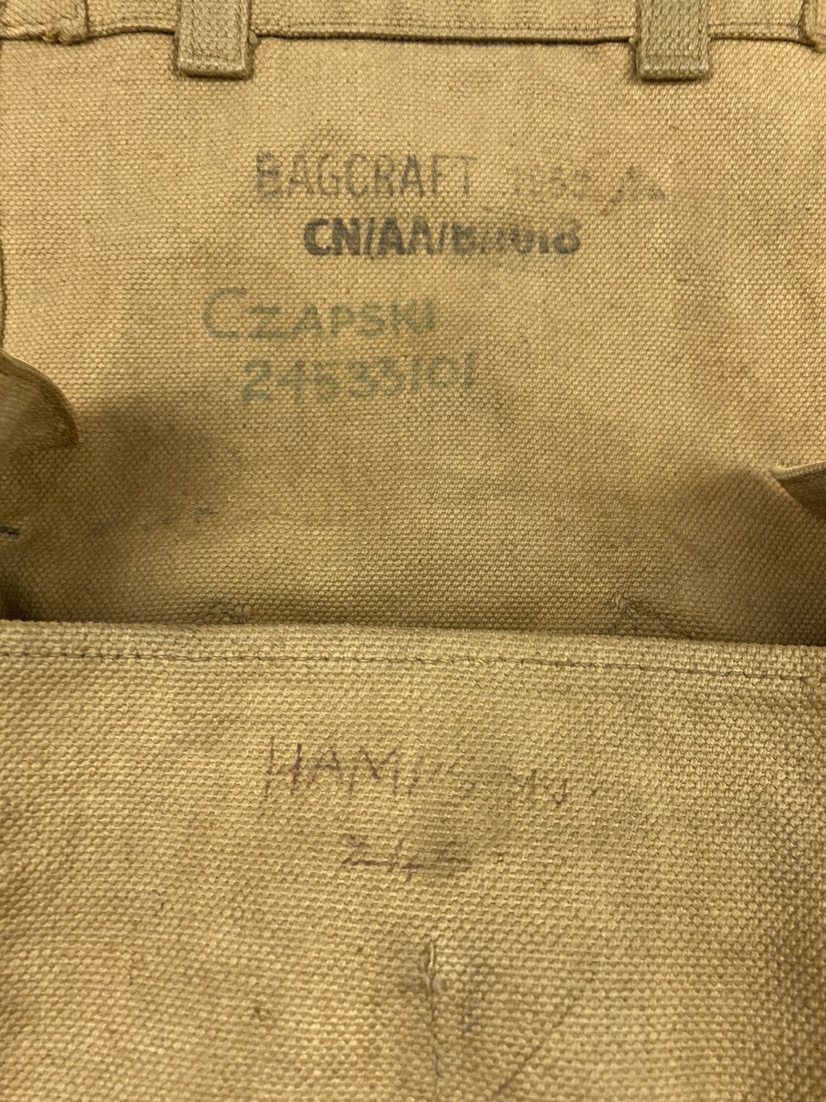 Vintage 1950’s Vintage British Army P-37 Heavy Canvas Shoulder Bag Size ONE SIZE - 11 Thumbnail