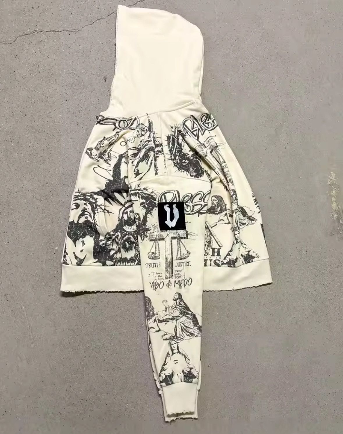 Other Retro Digital Print Faith Jesus Edgy Hip Hop Hoodies Size US M / EU 48-50 / 2 - 3 Thumbnail