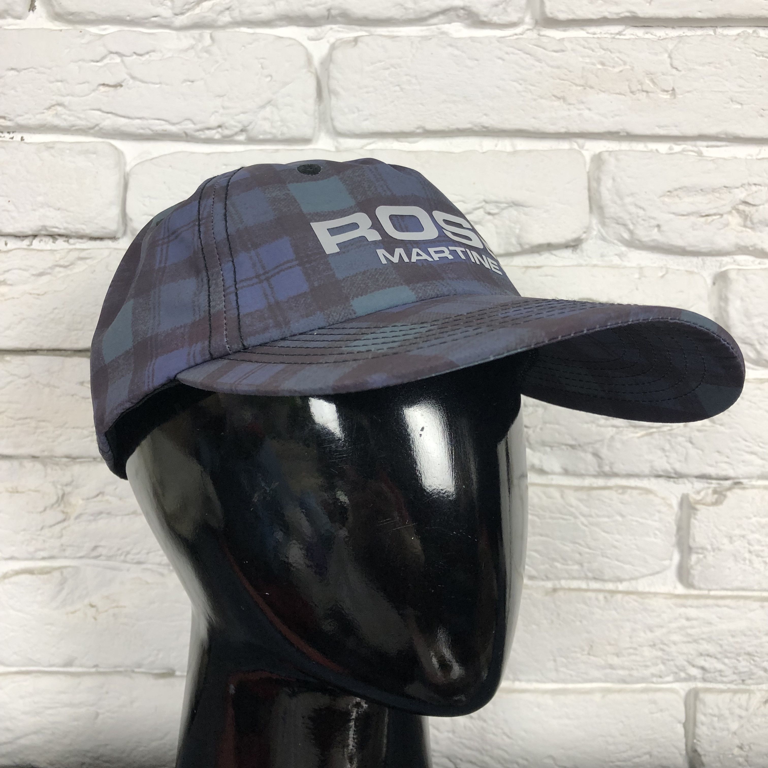 Martine Rose Martine Rose Check Reflective Logo nylon hat cap Size ONE SIZE - 1 Thumbnail