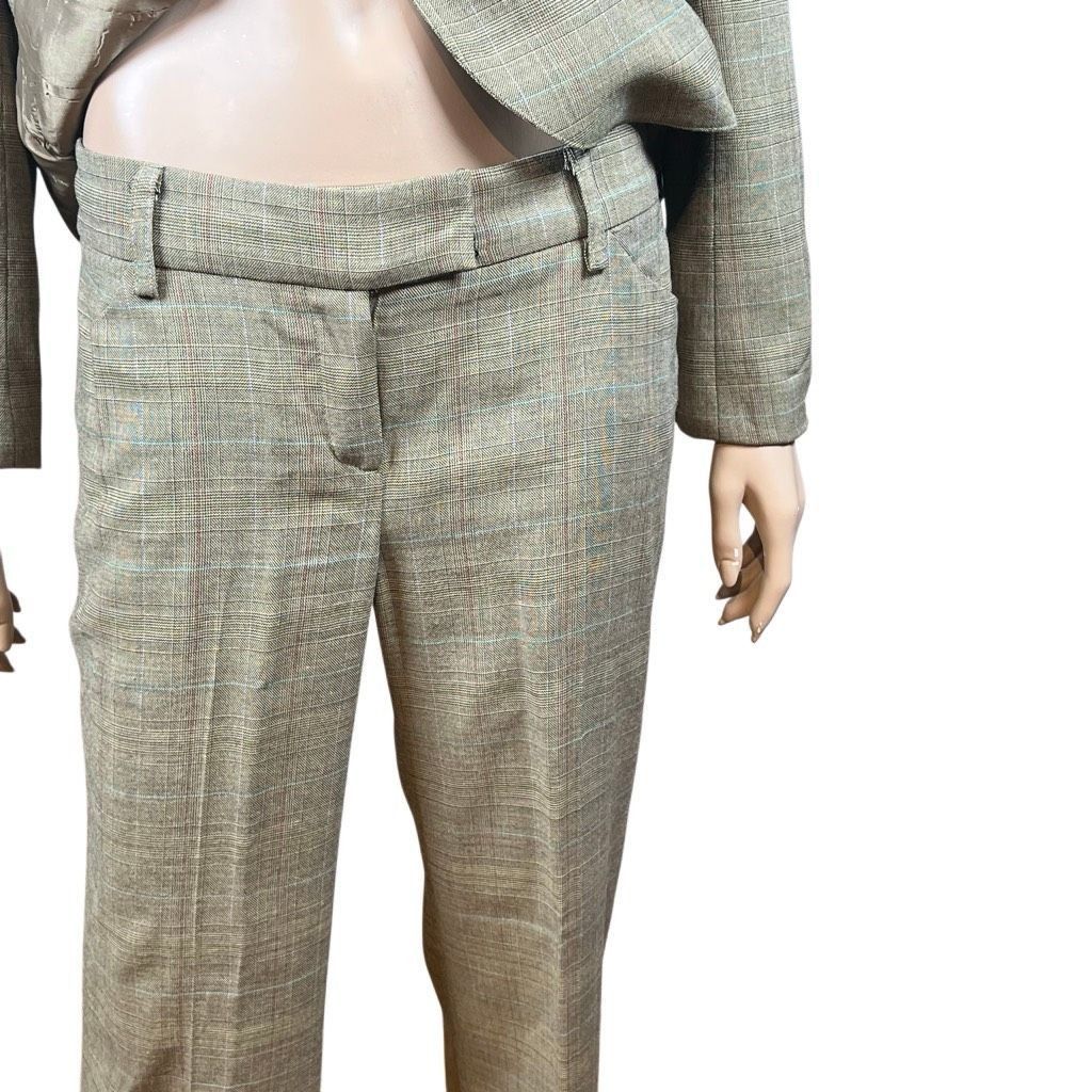 Vintage Vintage J Jodi Embroidered Plaid Pantsuit Olive Size 6 (048) Size M / US 6-8 / IT 42-44 - 7 Thumbnail