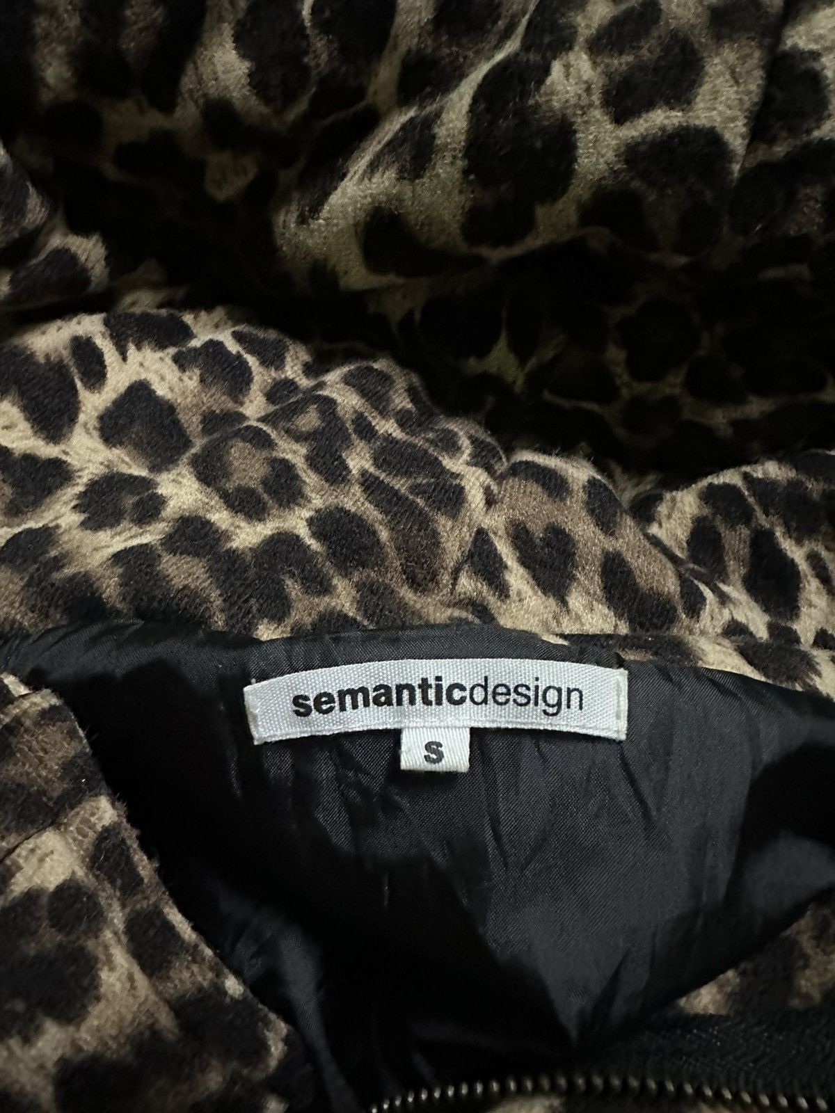 Designer Semantic design leopard jacket sleeveless Size S / US 4 / IT 40 - 7 Thumbnail