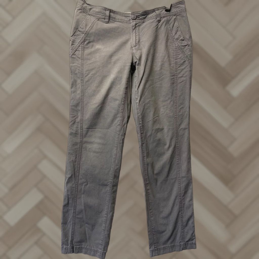 Eddie Bauer VINTAGE? Eddie Bauer Pants Gray Size 8 Women Slim/Straight Leg 28 Inseam Regular Cotton Blend Casual Womens Size 30" / US 8 / IT 44 - 1 Thumbnail