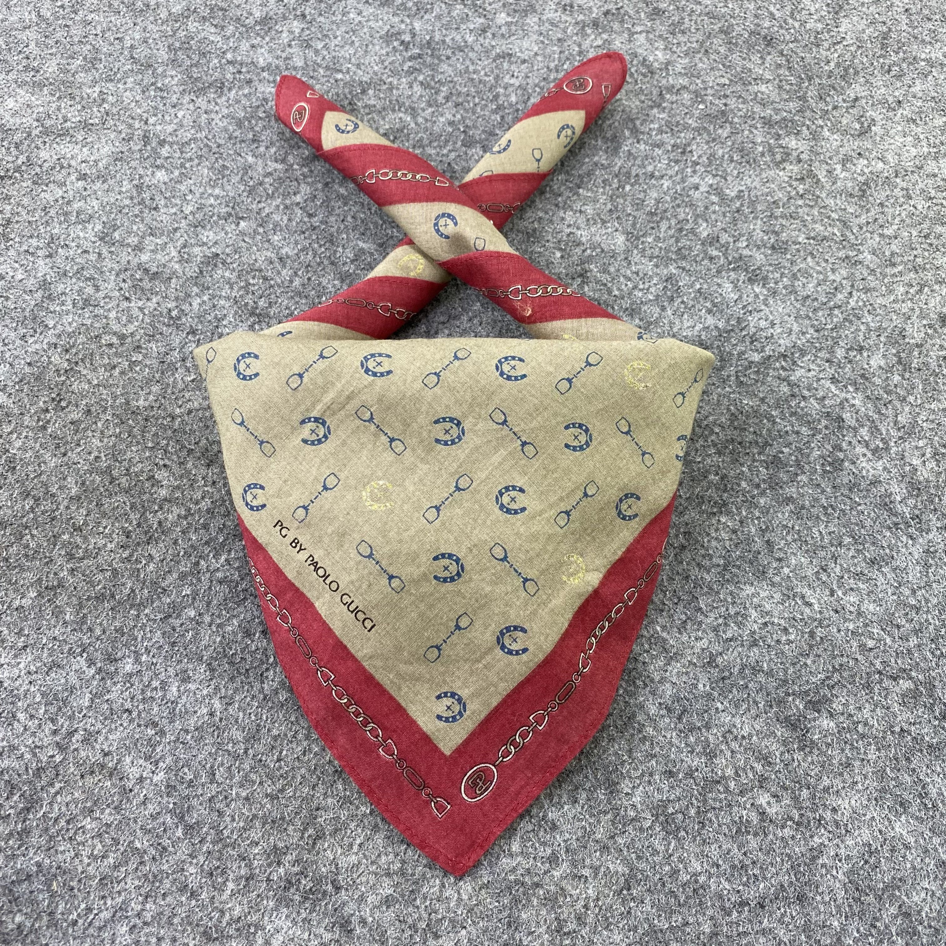 Paolo Gucci × Vintage Paolo Gucci Handkerchief / Bandana / Neckerchief-B800 Size ONE SIZE - 2 Thumbnail