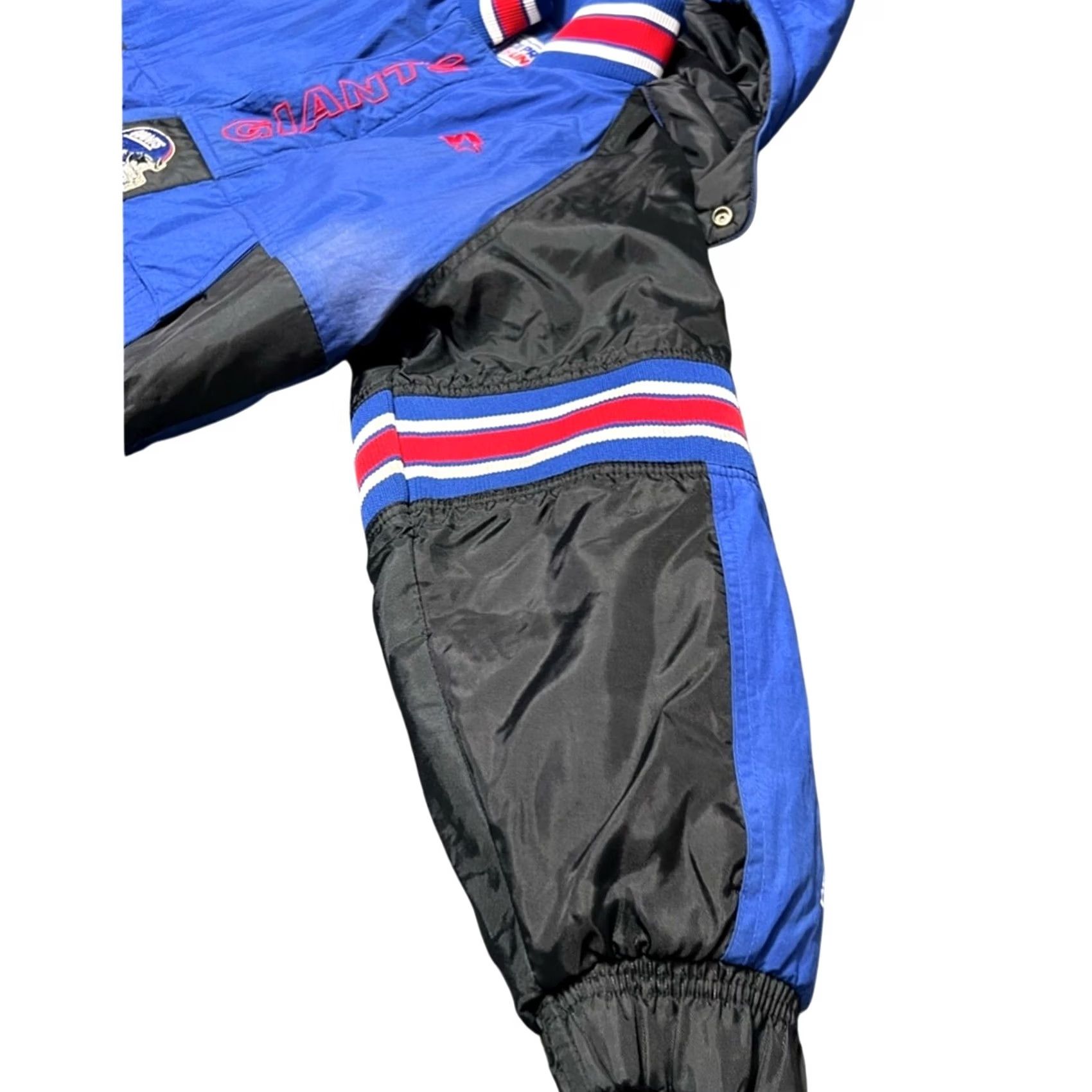 Starter VINTAGE Starter New York Giants Half Zip Jacket Proline MEDIUM NFL Football Jacket Mens Blue Size US M / EU 48-50 / 2 - 4 Thumbnail