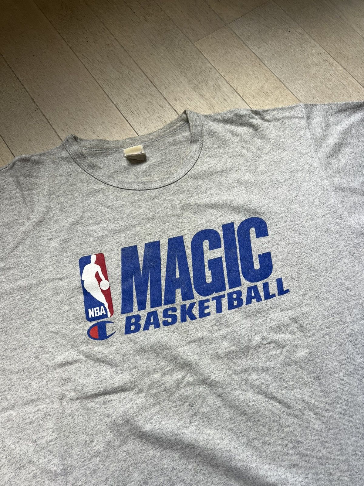 NBA vintage late 80s orlando magic nba training t shirt Size US XL / EU 56 / 4 - 2 Thumbnail