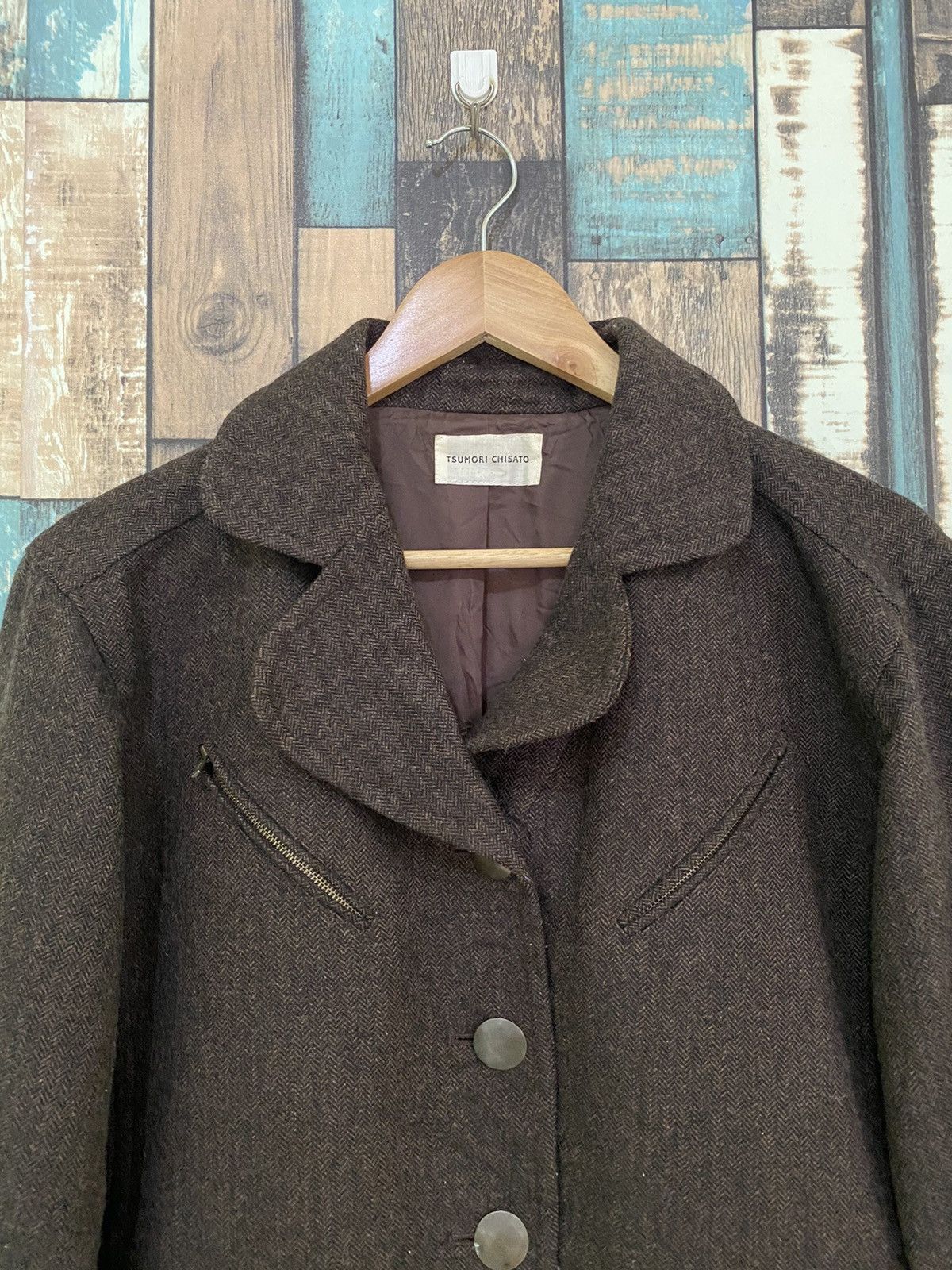 Aran Isles Knitwear Tsumori Chisato by Issey Miyake Smile Pocket Jacket Size US M / EU 48-50 / 2 - 2 Thumbnail
