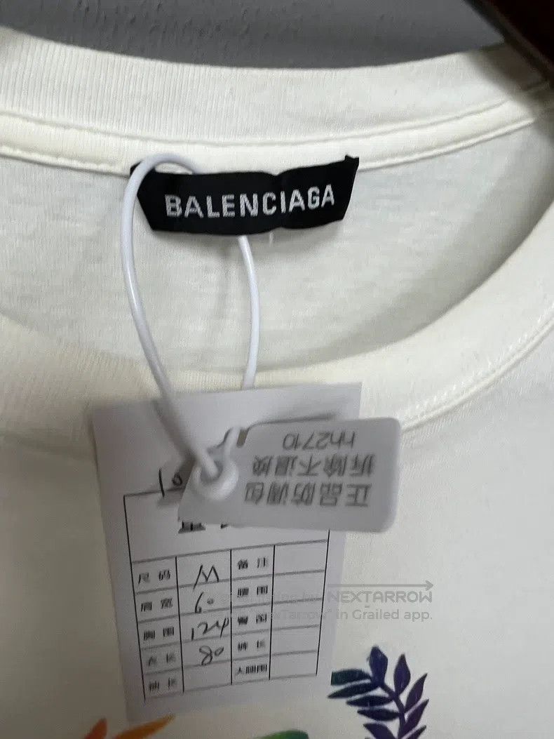 Balenciaga Balenciaga Rainbow wheat ear embroidery short-sleeve Size US M / EU 48-50 / 2 - 5 Thumbnail