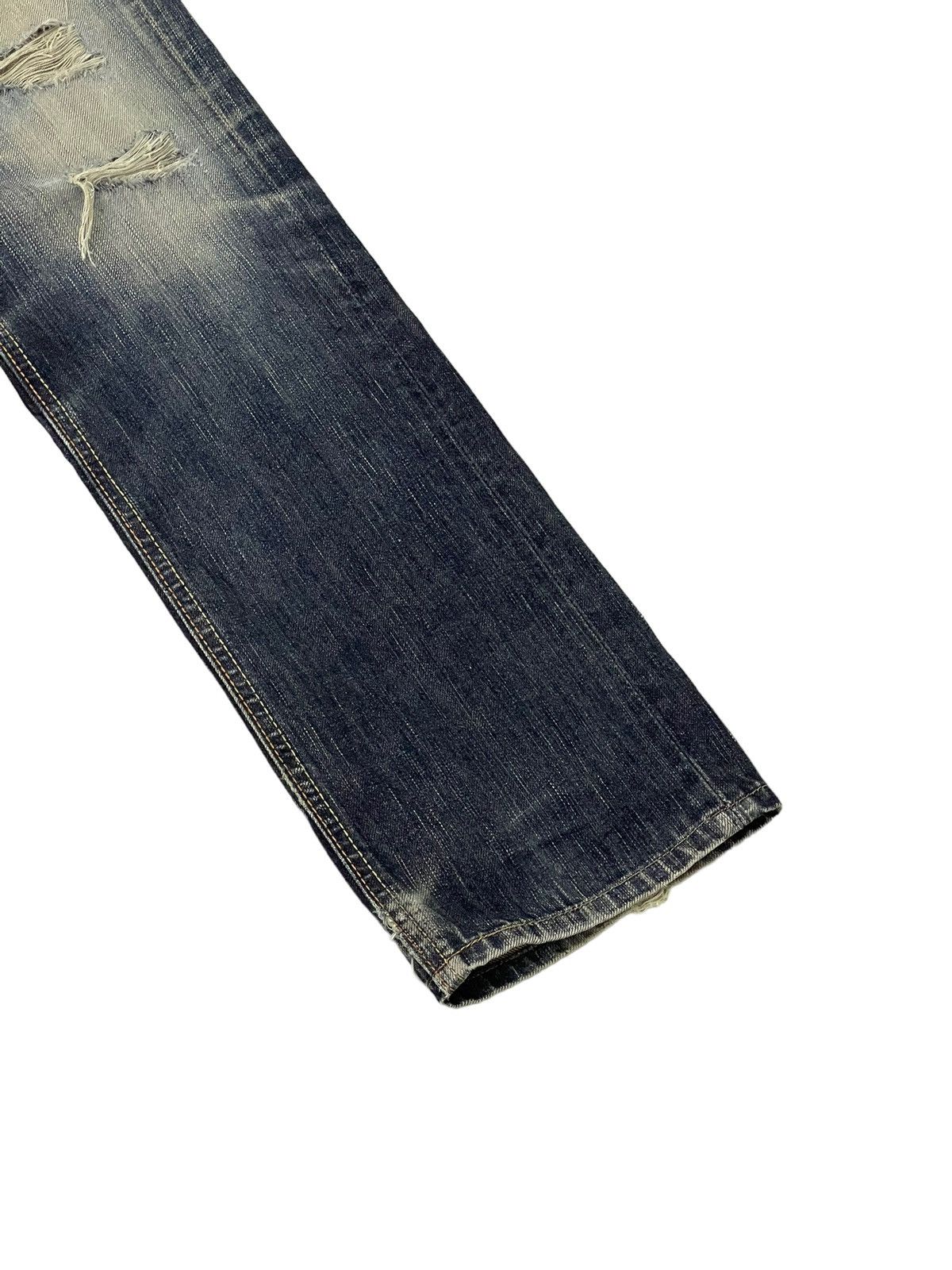 Edwin Distress Slim Jeans Edwin Japan Mud Wash Faded 8🟦2 Size US 30 / EU 46 - 4 Thumbnail