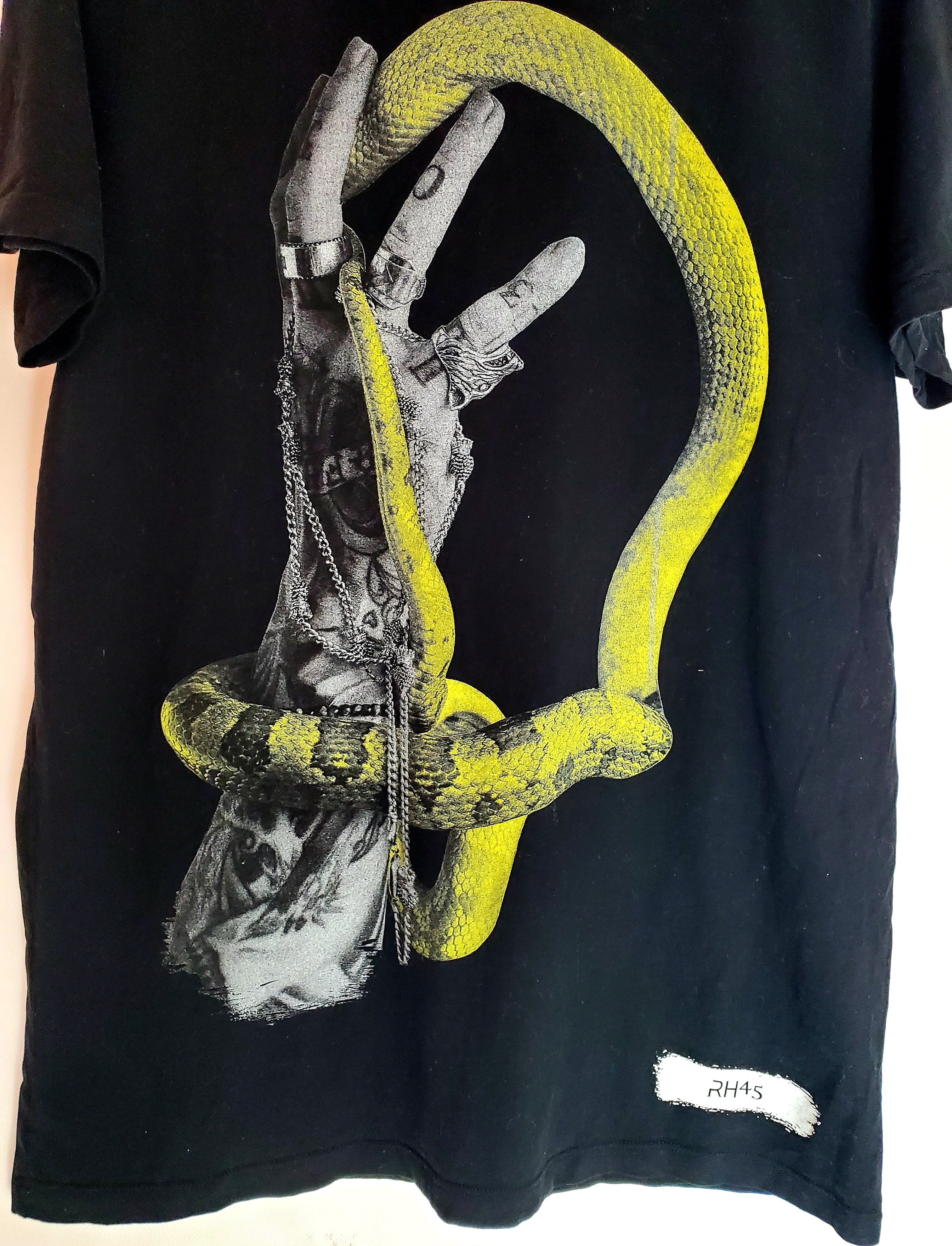 Other RH45 London Yellow Snake Tattoo Print shirt Size L Size US L / EU 52-54 / 3 - 2 Thumbnail