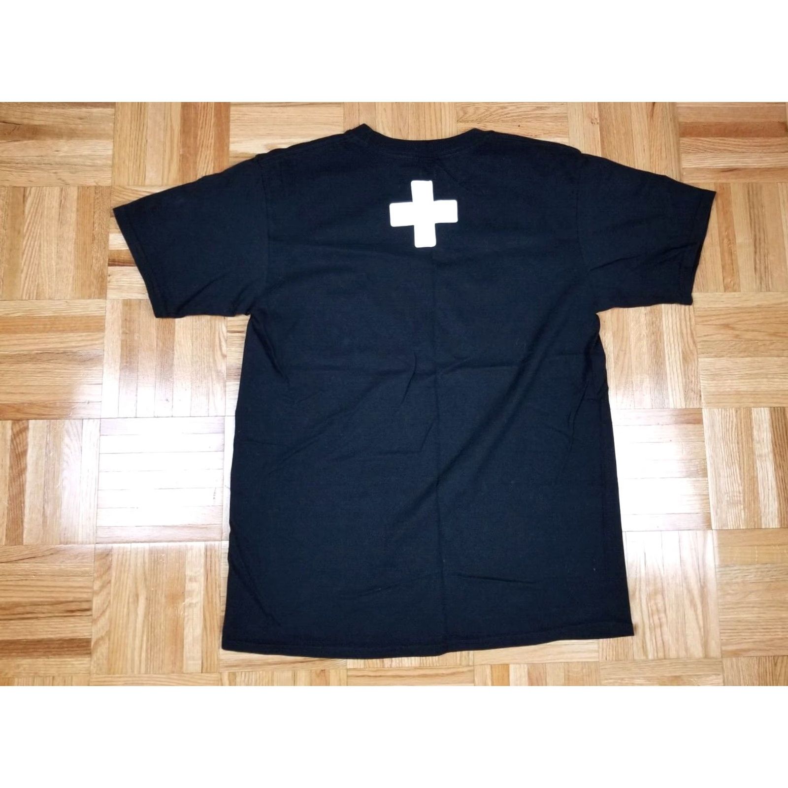 Places + Faces Places + Faces Logo Print Black Cotton T-Shirt Sz Medium But Fit Like Small Men T-Shirt Vintage Logo Size US S / EU 44-46 / 1 - 3 Thumbnail