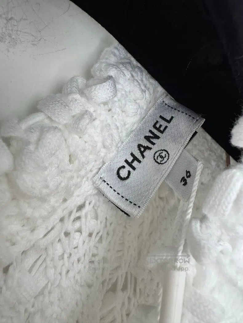 Chanel Chanel Early Spring Preview Series Black Woven Sleeveless Size XS / US 0-2 / IT 36-38 - 3 Thumbnail