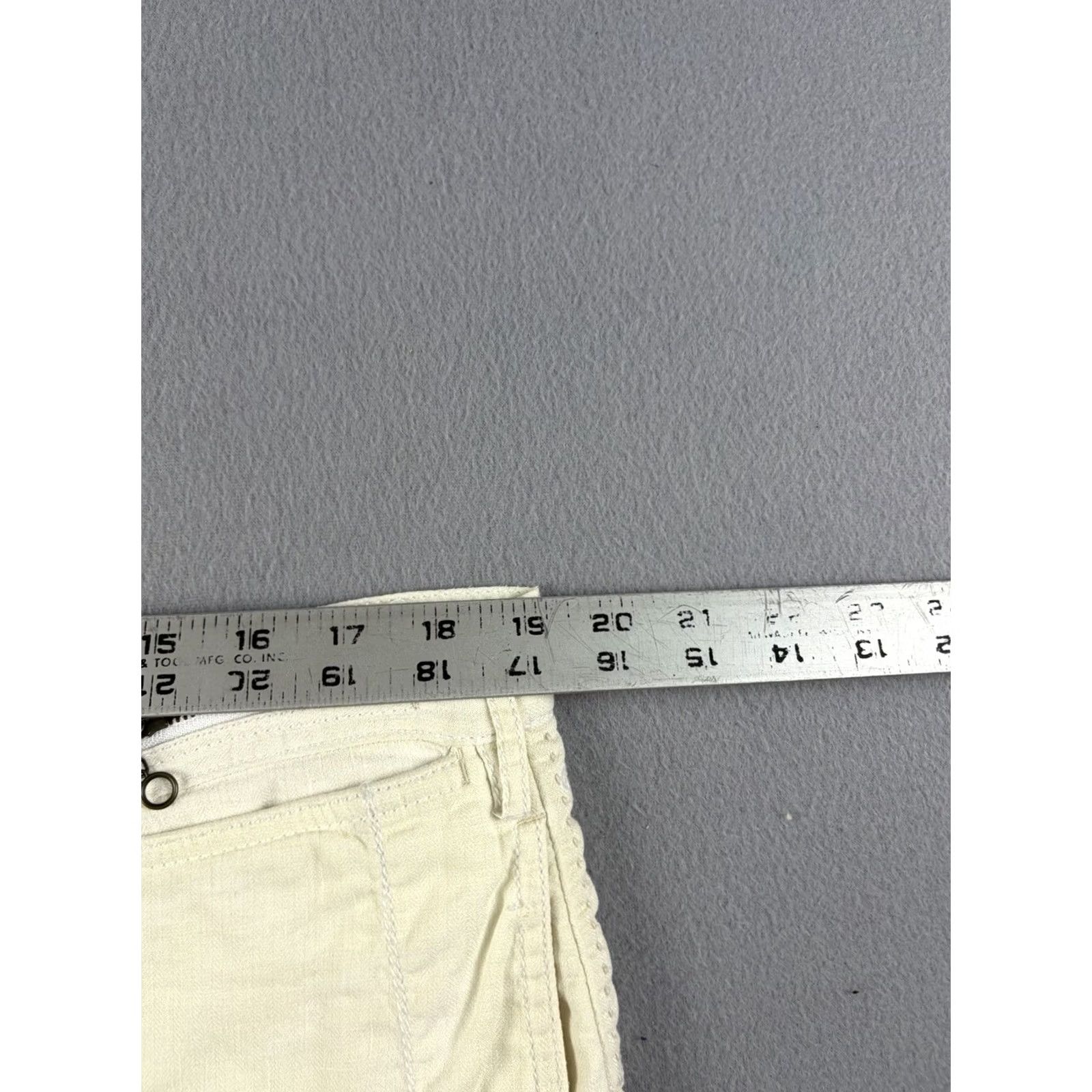Polo Ralph Lauren VINTAGE Polo Ralph Lauren Chino Shorts Men 38 White Linen Silk Blend Chain Zip Shirt? Size US M / EU 48-50 / 2 - 7 Thumbnail